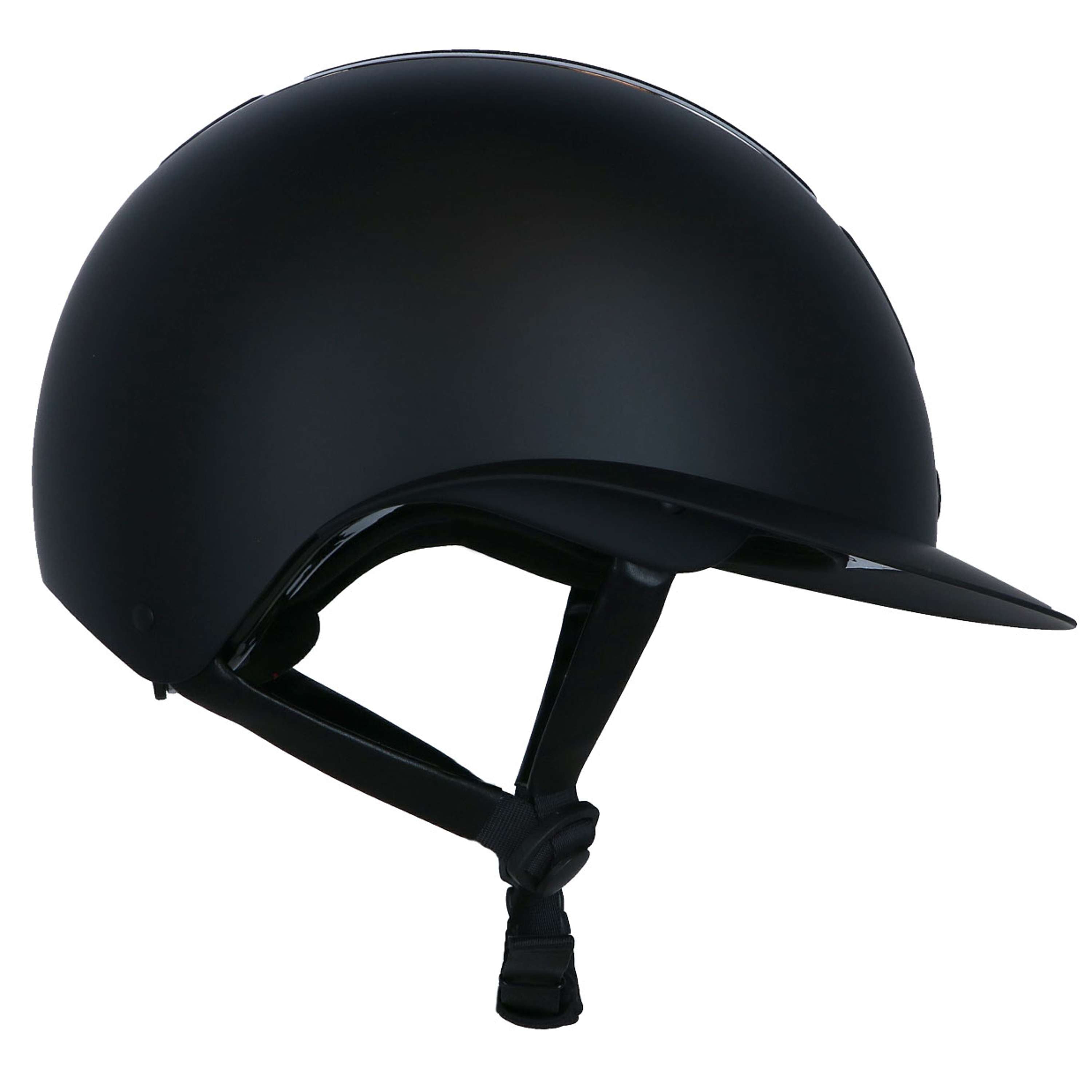 BR Kask Jeździecki Lambda Plus Glitter Czarny/Stalowoszary