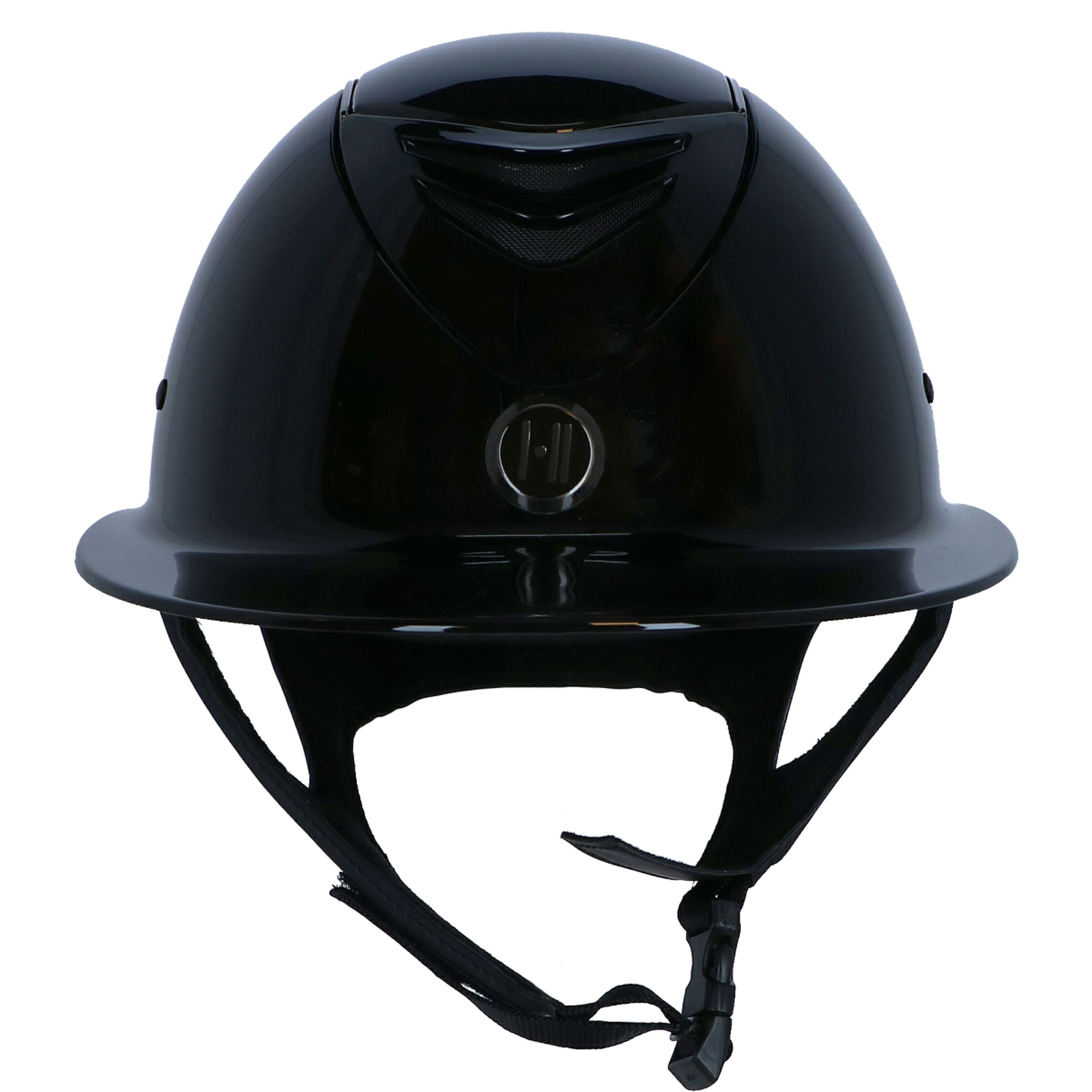 Kask jeździecki OneK Avancé Glossy Chrom, czarny