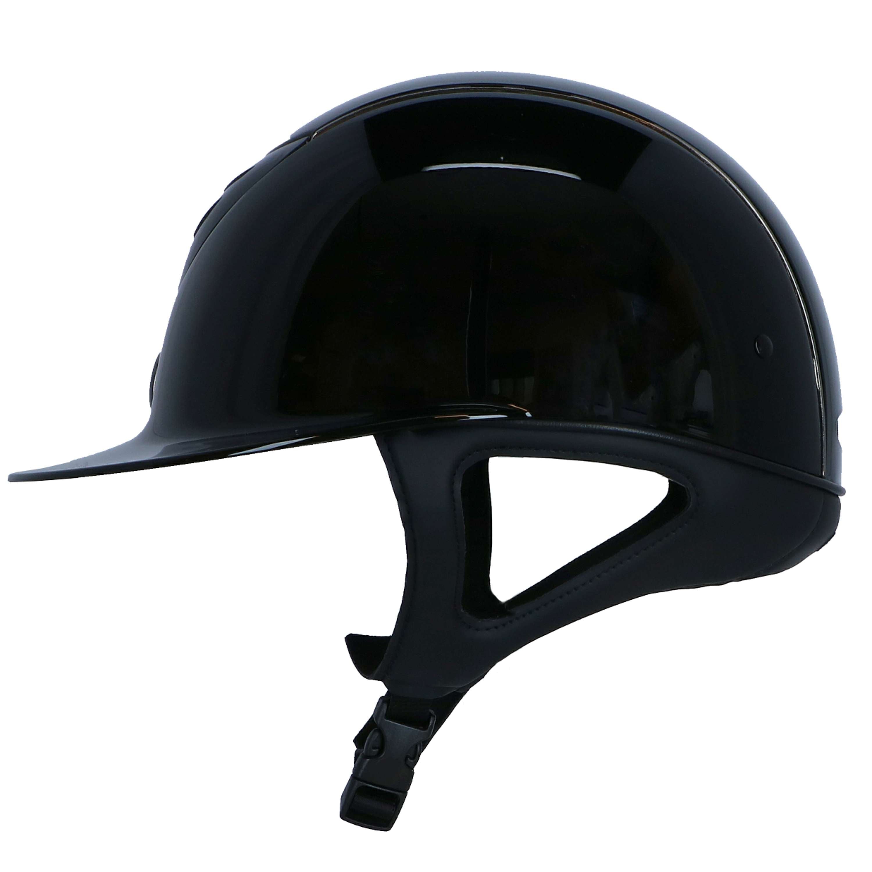 Kask jeździecki OneK Avancé Glossy Chrom, czarny