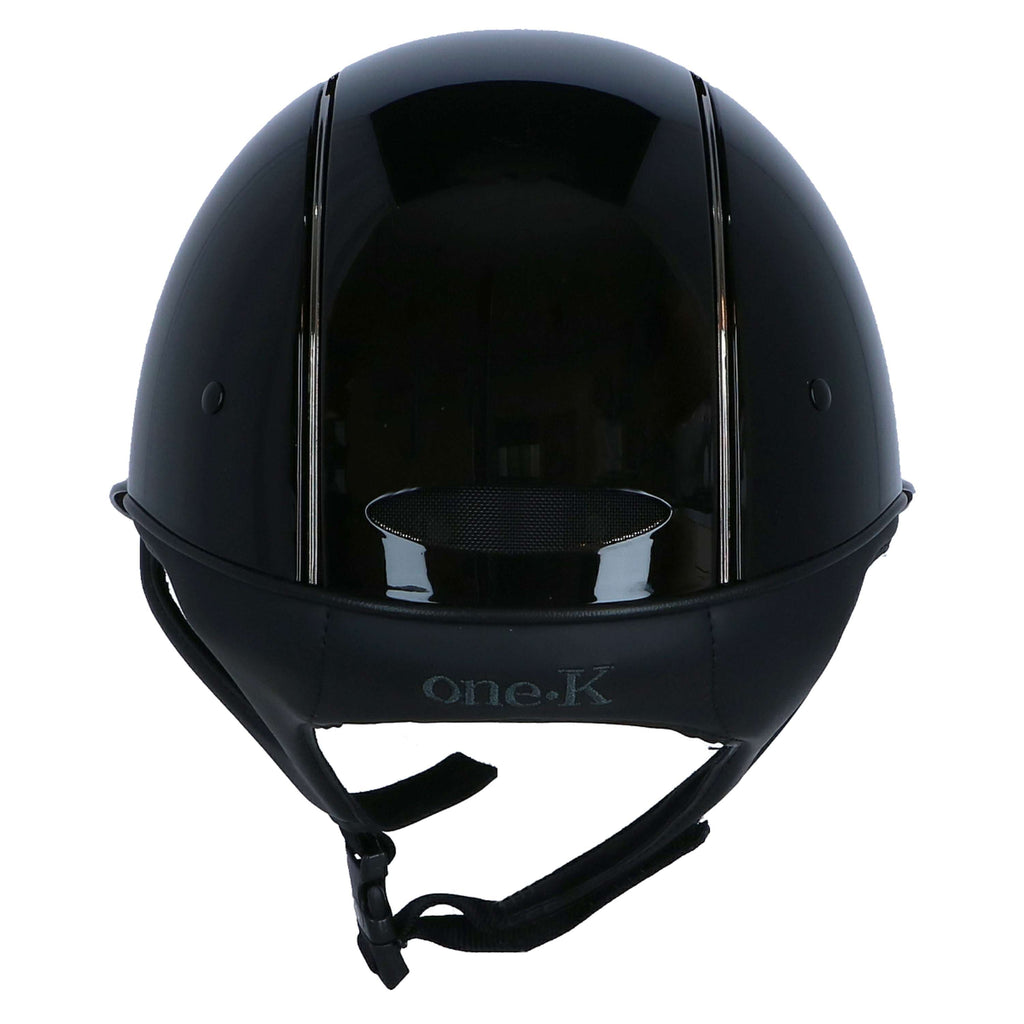 Kask jeździecki OneK Avancé Glossy Chrom, czarny