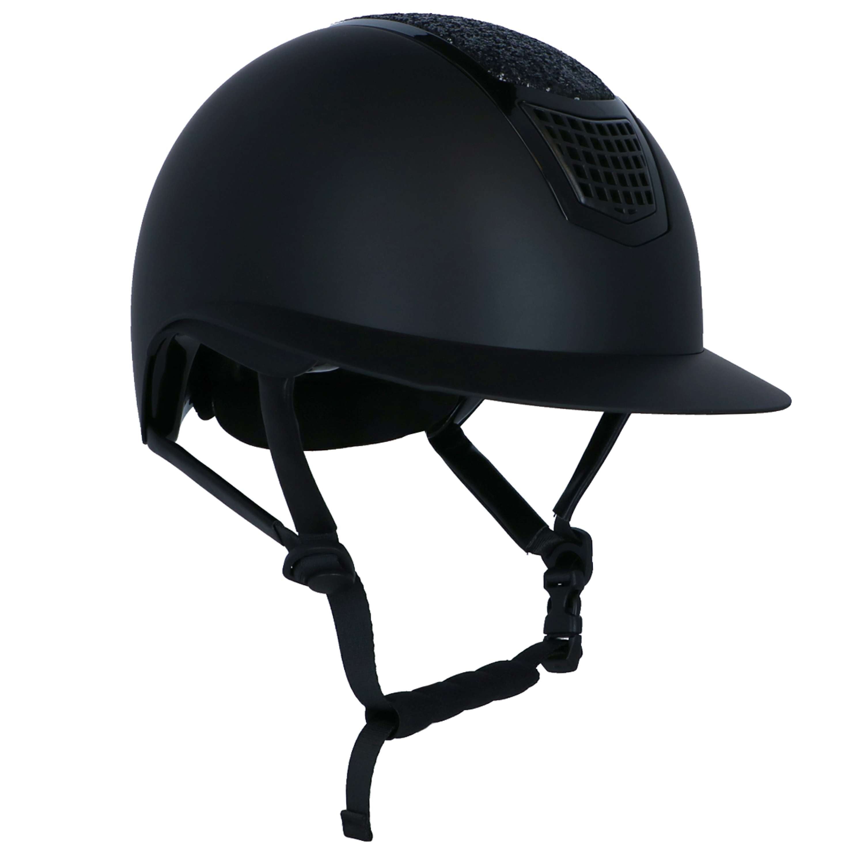 HKM Kask Jeździecki Glamour Shield Czarny/Czarny