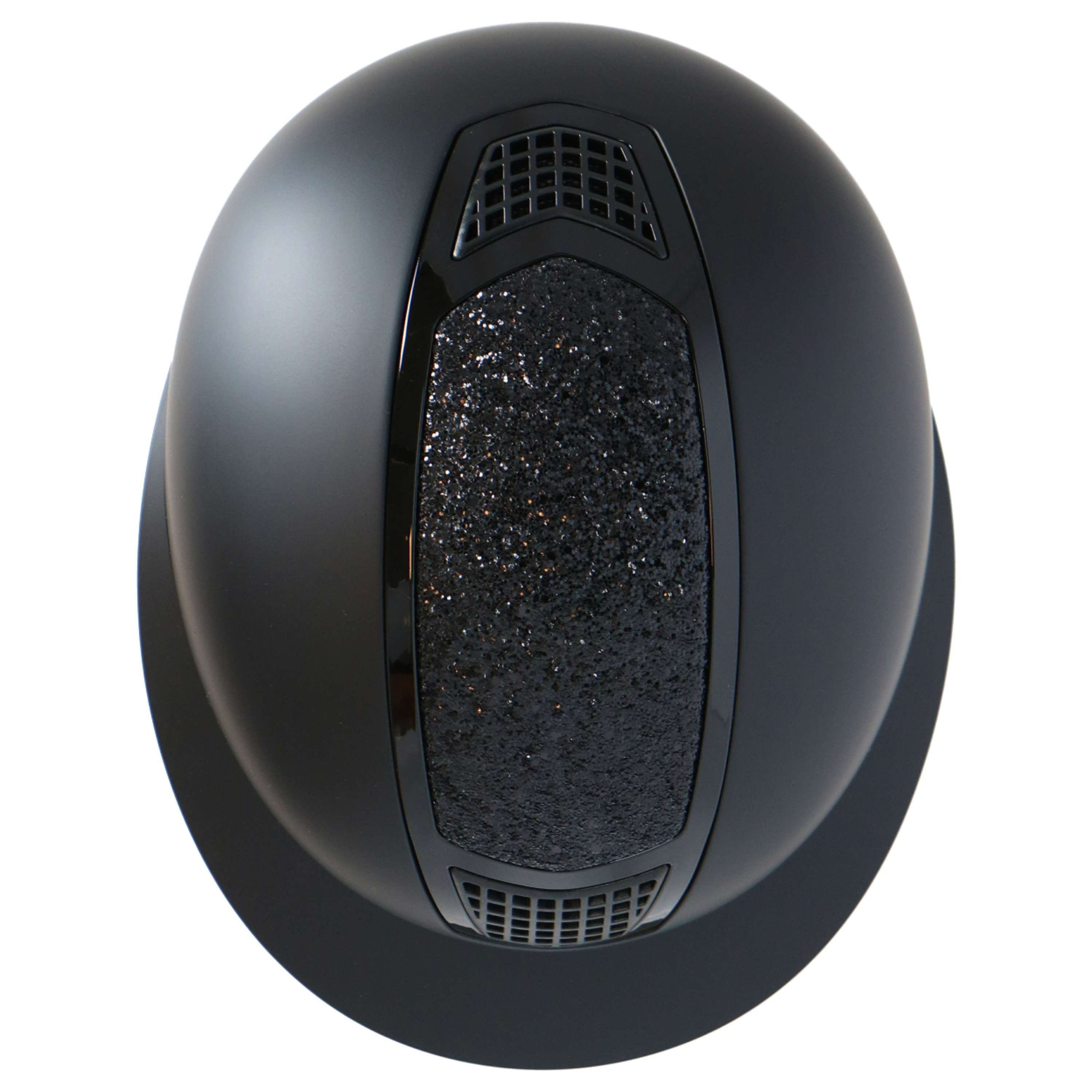 HKM Kask Jeździecki Glamour Shield Czarny/Czarny