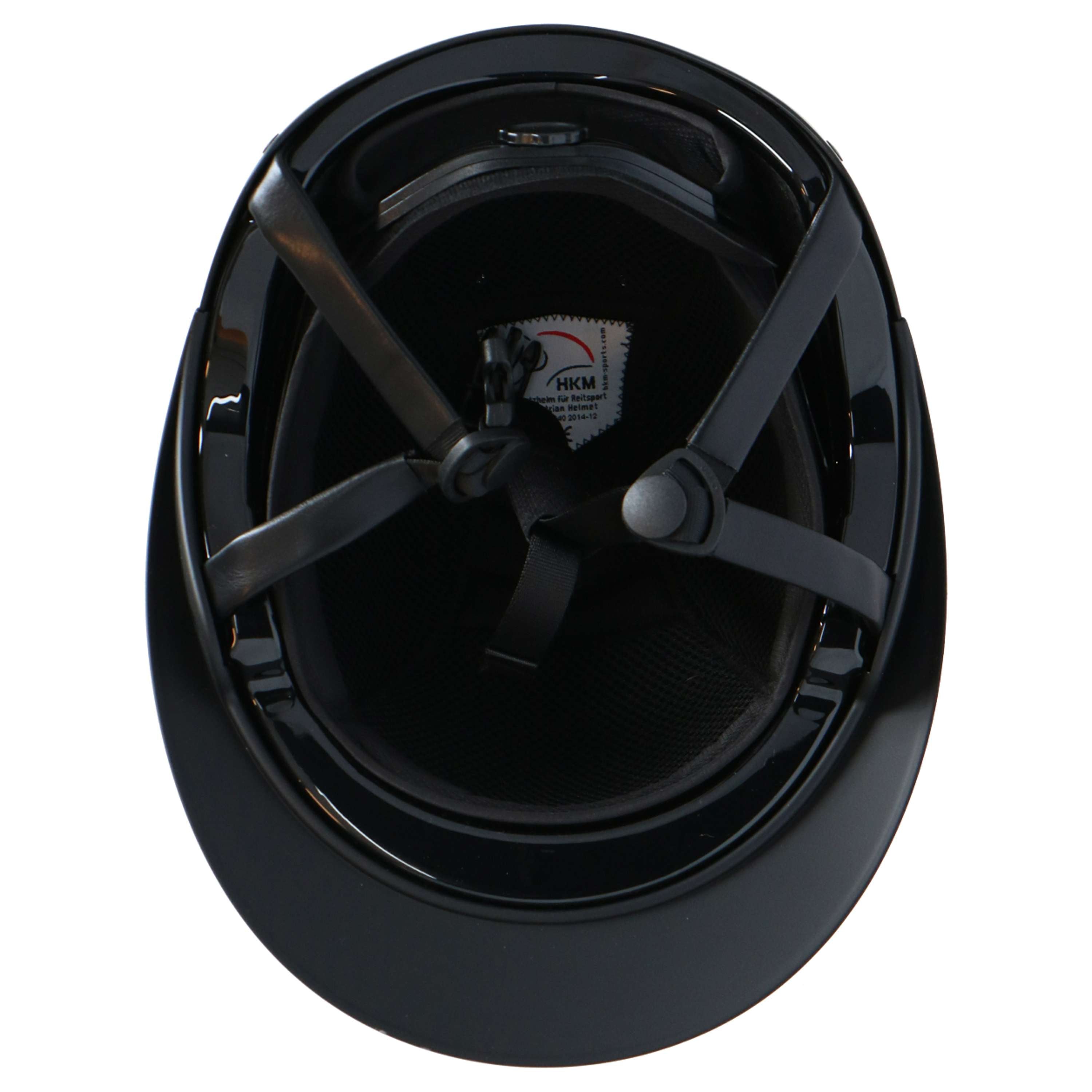 HKM Kask Jeździecki Glamour Shield Czarny/Czarny