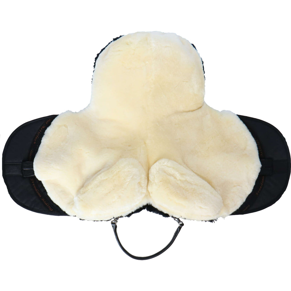 Podkładka bezterlicowa F.R.A. Macon Extra Merino z wałkami pod kolana i wkładkami, czarny/naturalny