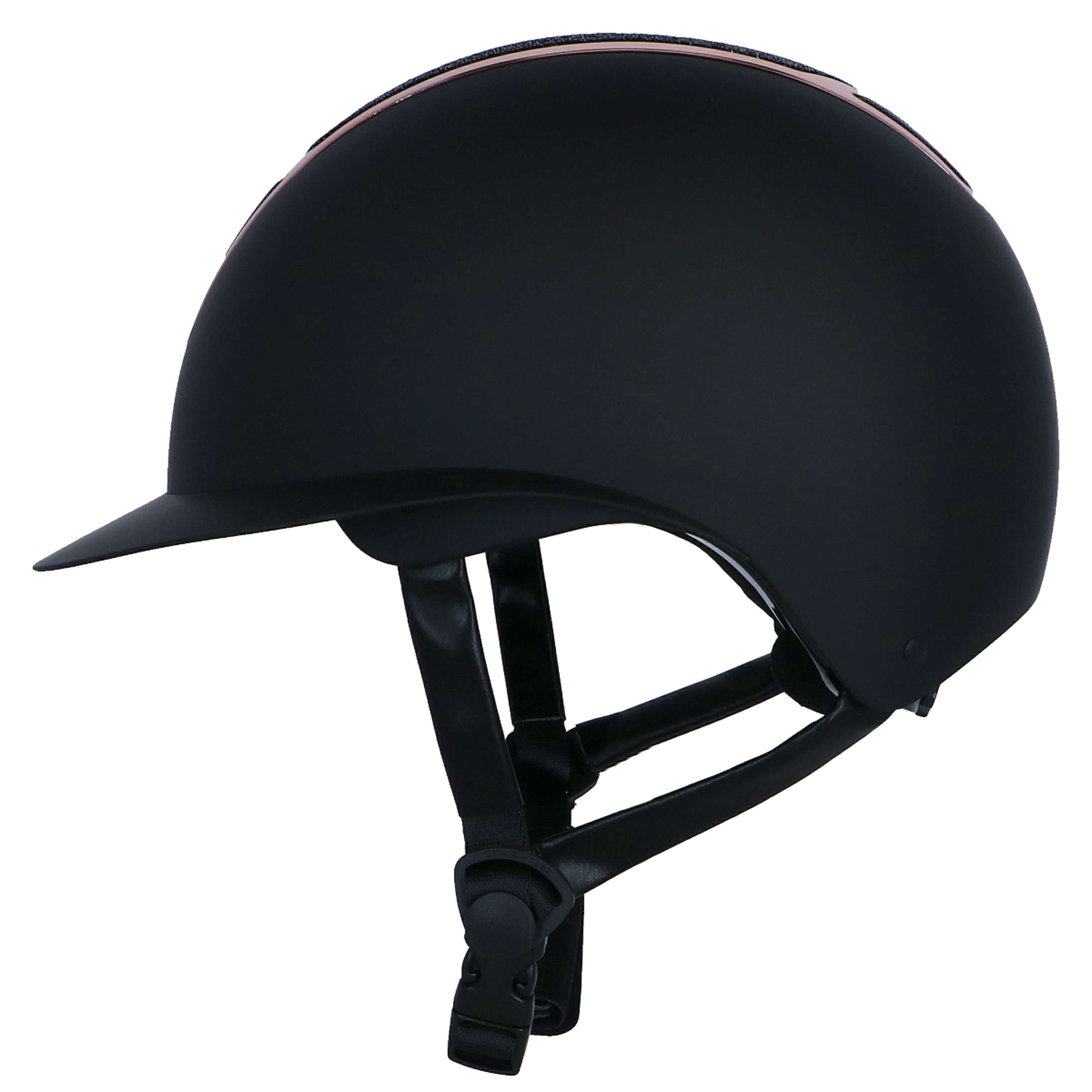 Harry's Horse Kask Jeździecki Mont Blanc Sparkle Czarny/Różowozłoty
