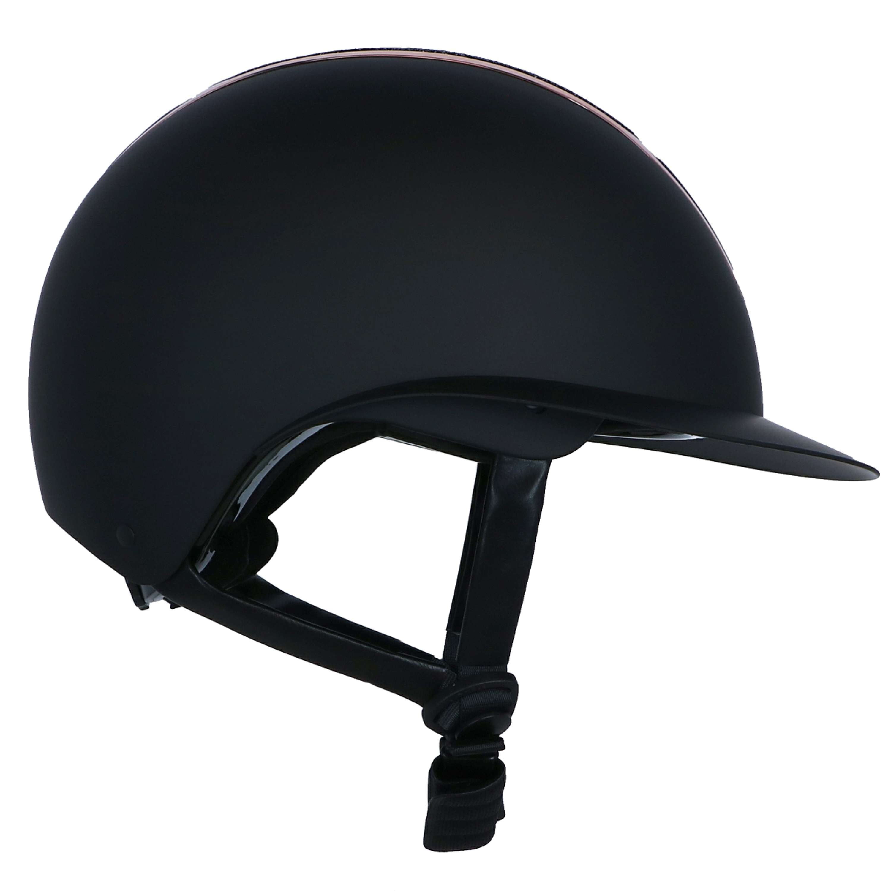 Harry's Horse Kask Jeździecki Mont Blanc Sparkle Czarny/Różowozłoty