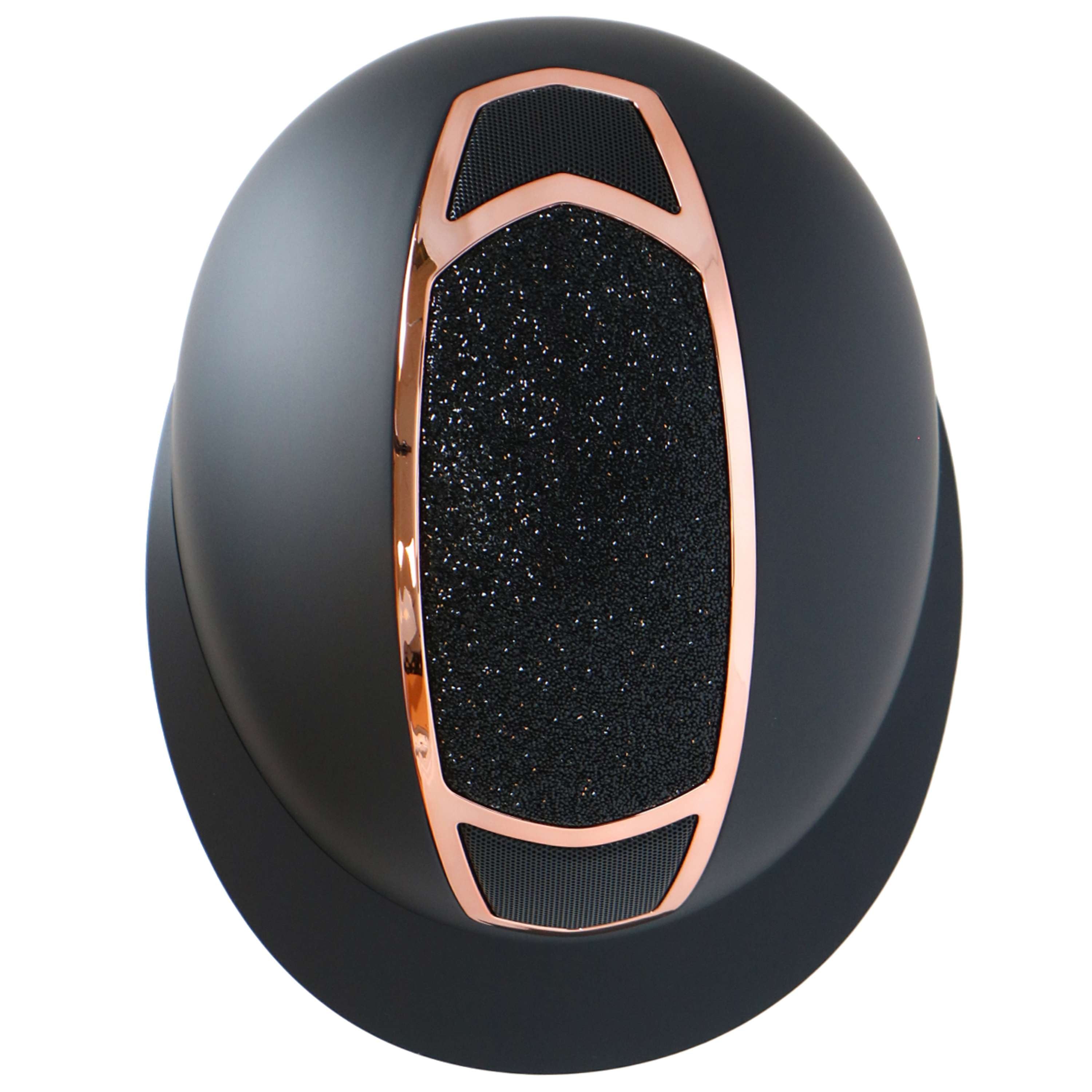 Harry's Horse Kask Jeździecki Mont Blanc Sparkle Czarny/Różowozłoty