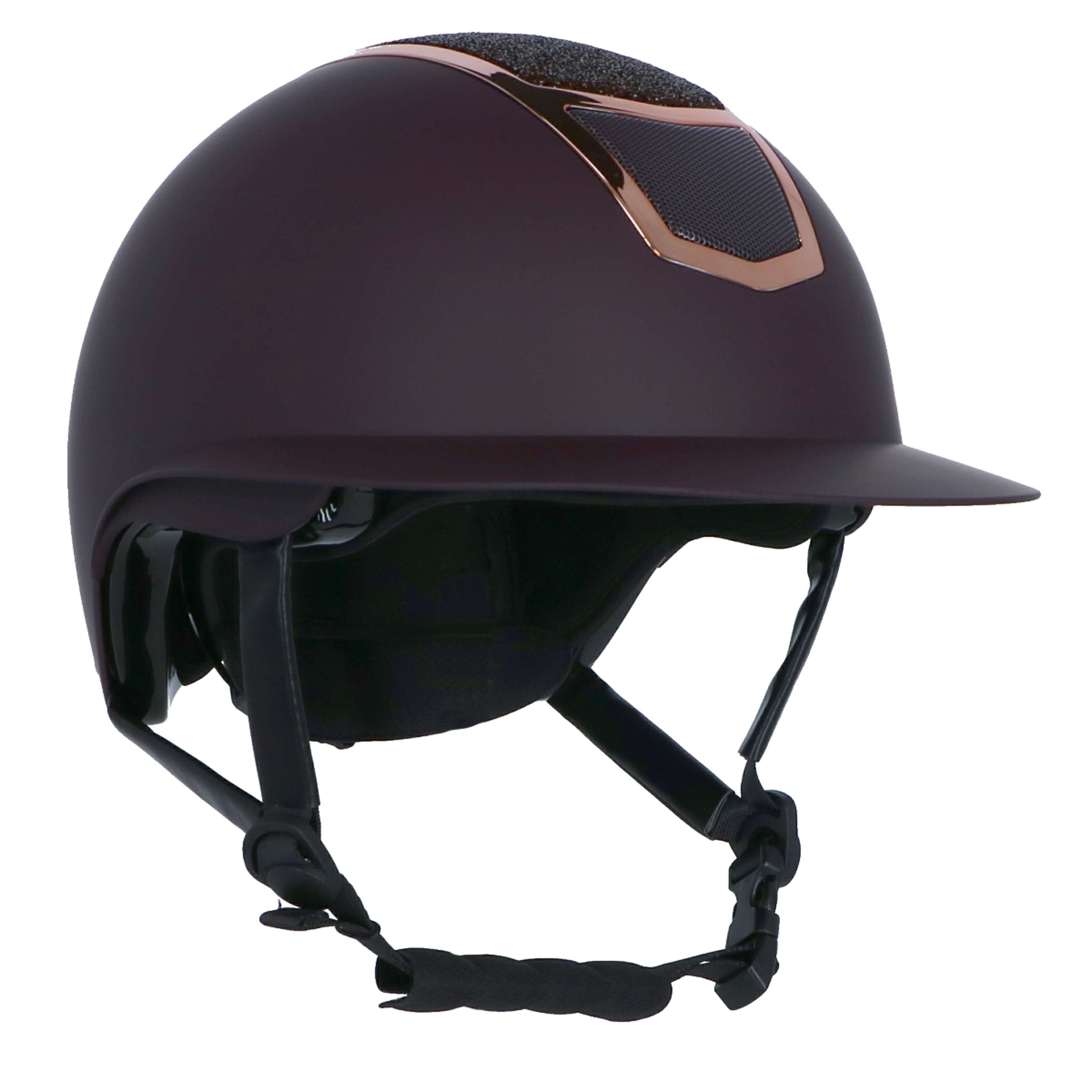 Harry's Horse Kask Jeździecki Mont Blanc Sparkle Bordowy/Różowozłoty