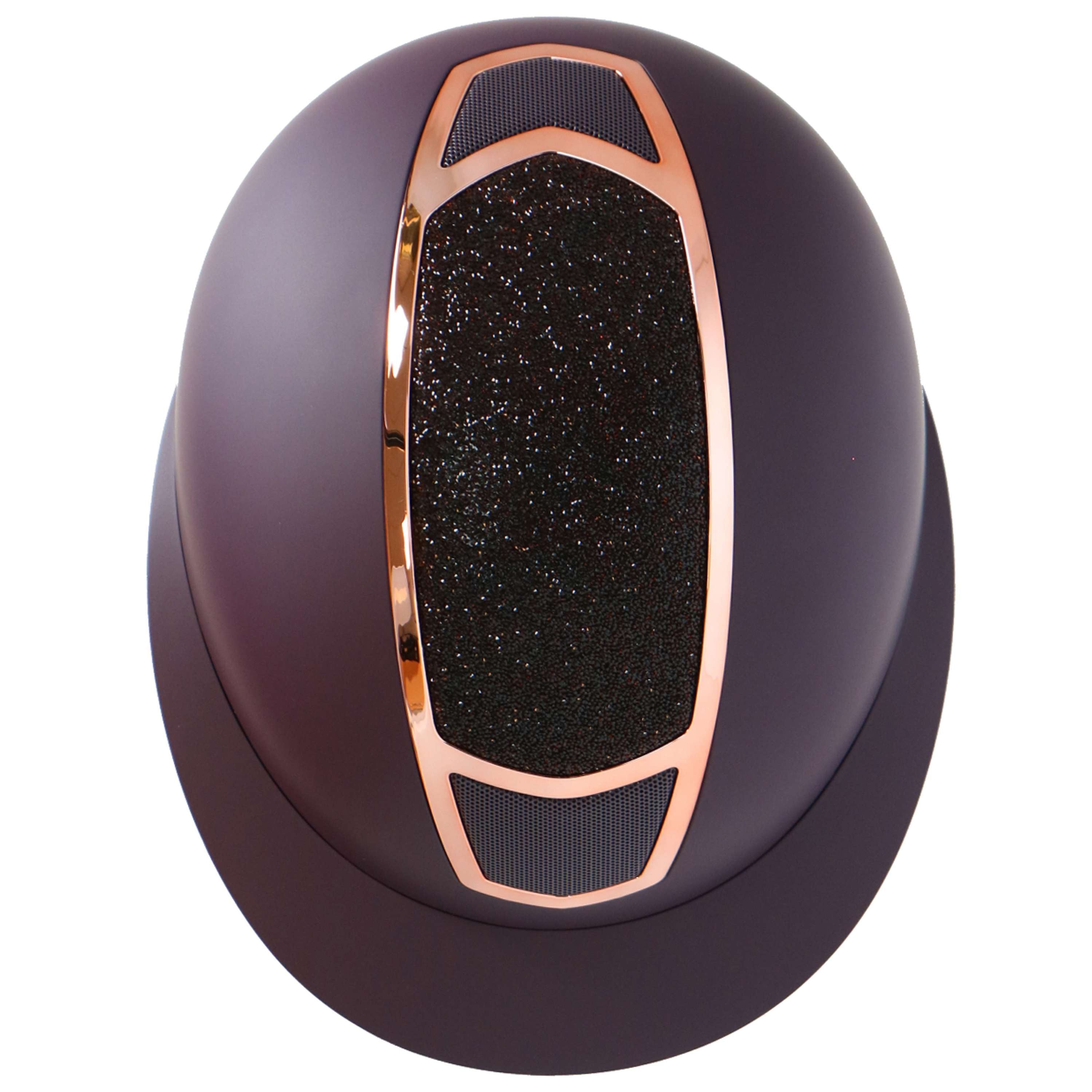 Harry's Horse Kask Jeździecki Mont Blanc Sparkle Bordowy/Różowozłoty