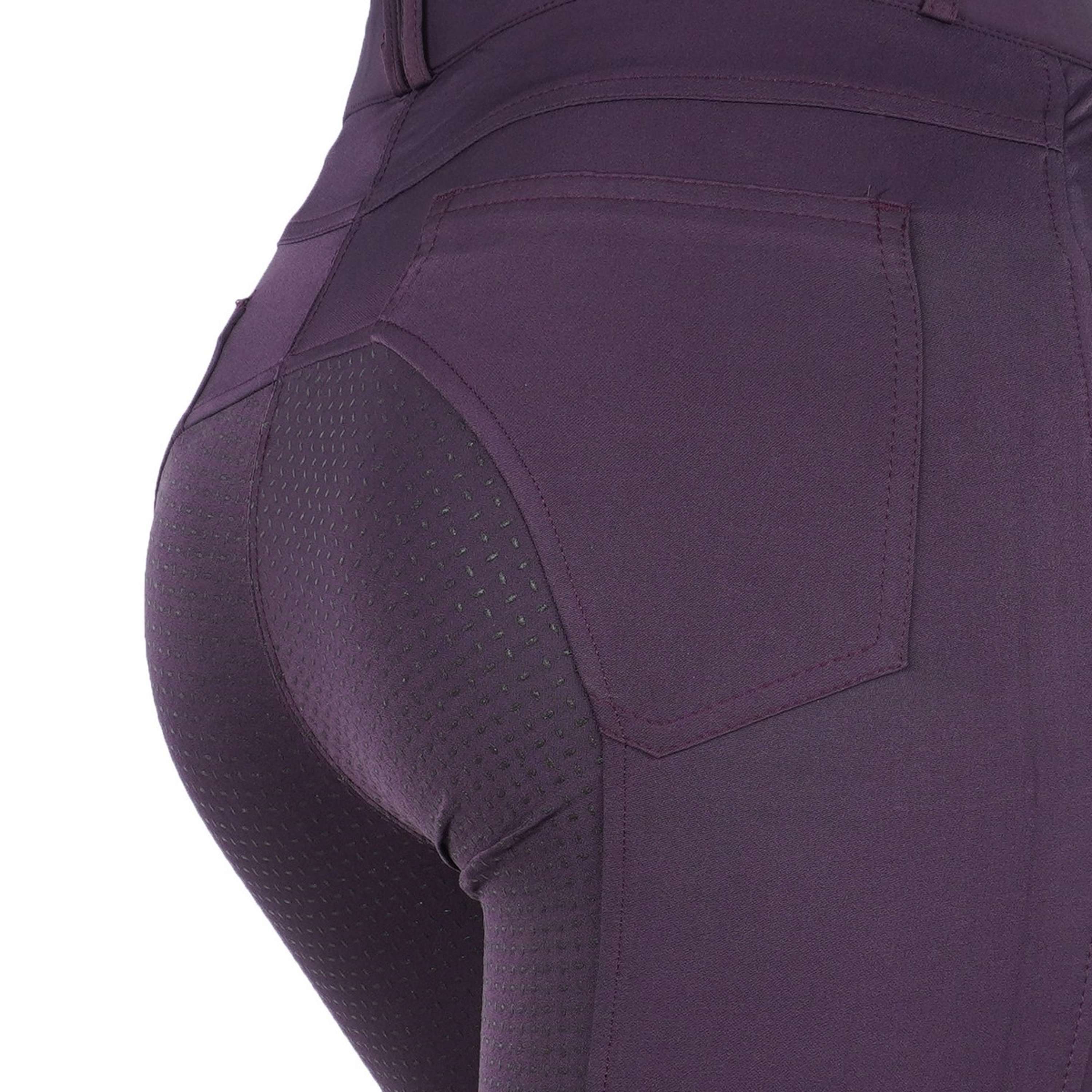 Harry's Horse Bryczesy Redwood Full Grip Fioletowy