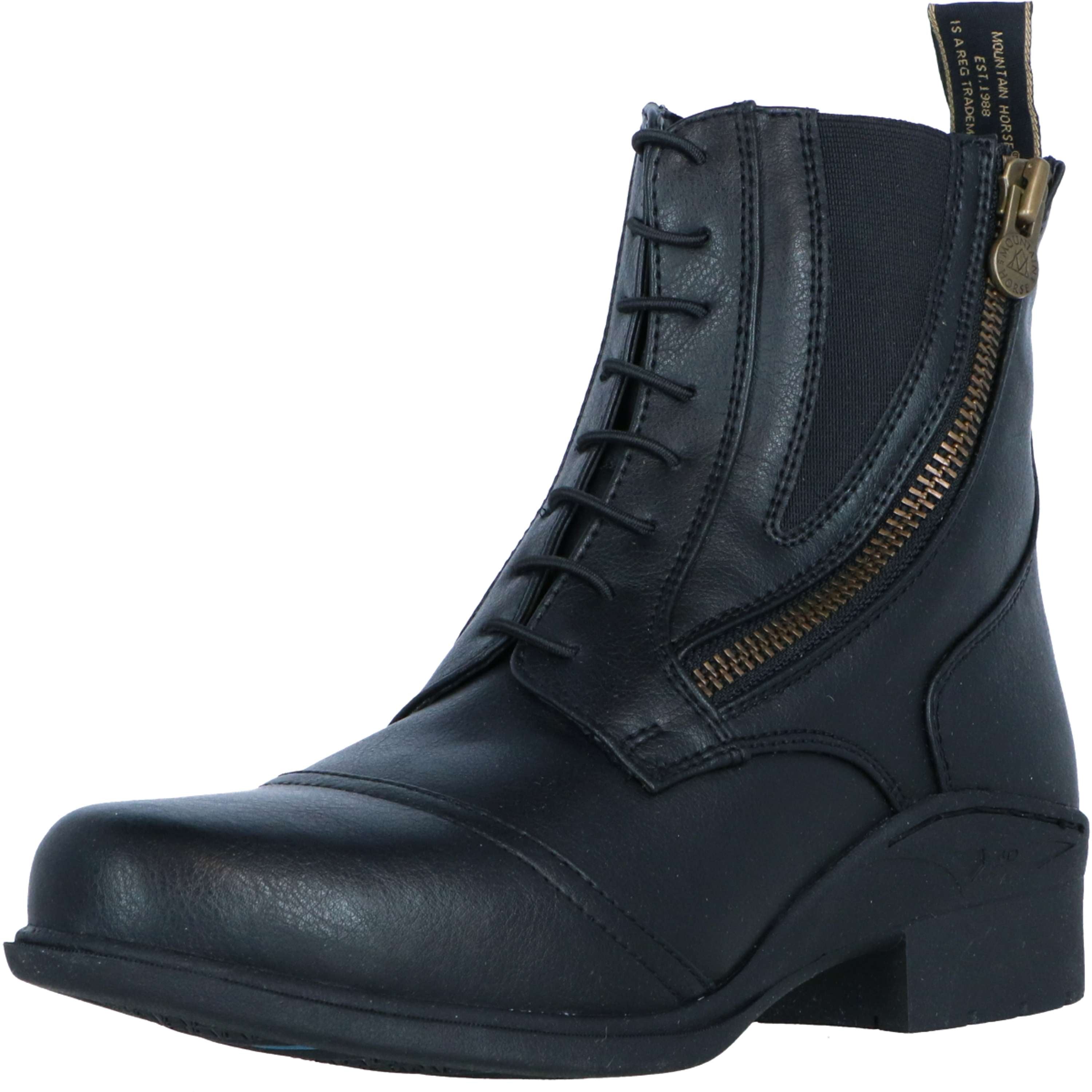Mountain Horse Jodhpury Veganza Side Zip Paddock Czarny