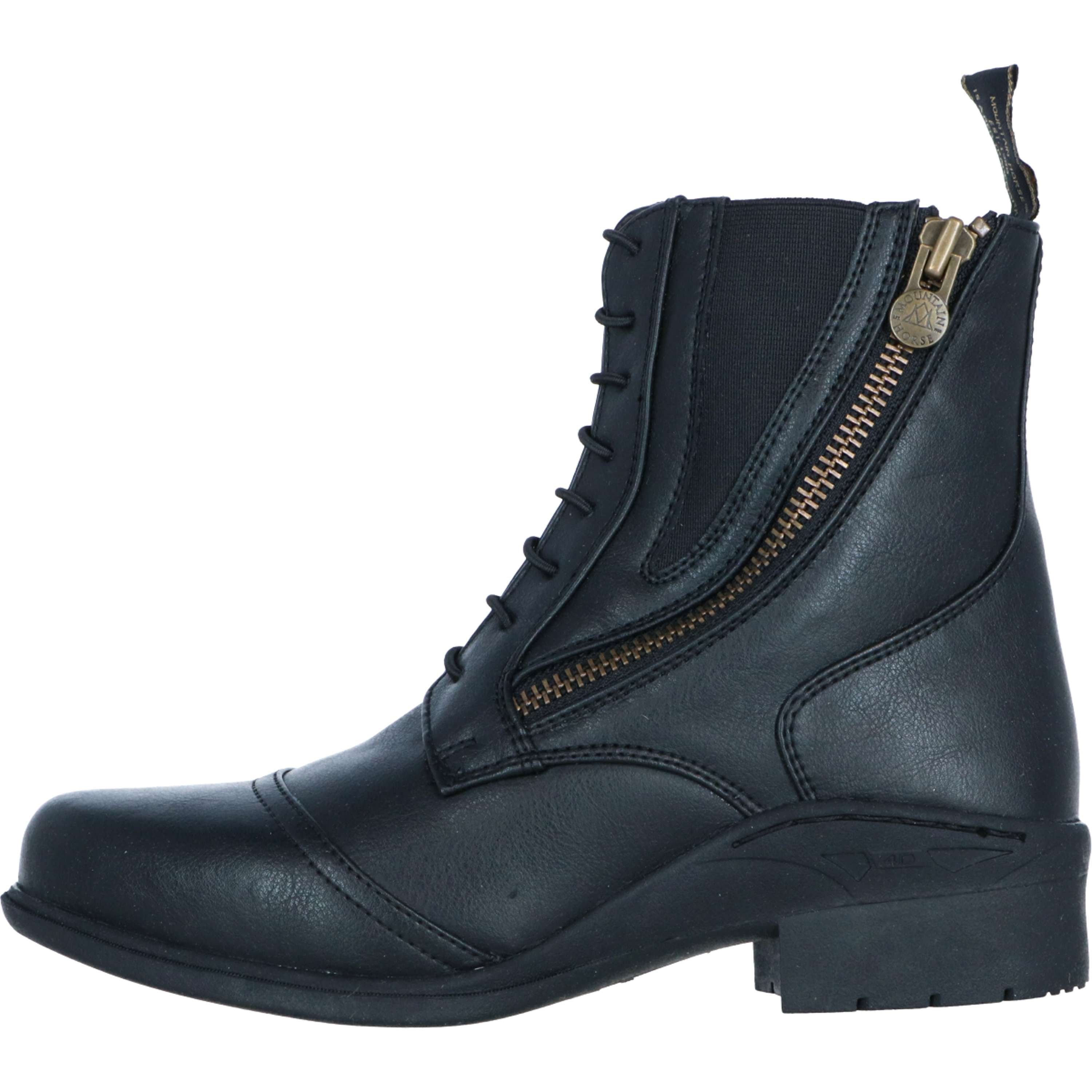 Mountain Horse Jodhpury Veganza Side Zip Paddock Czarny