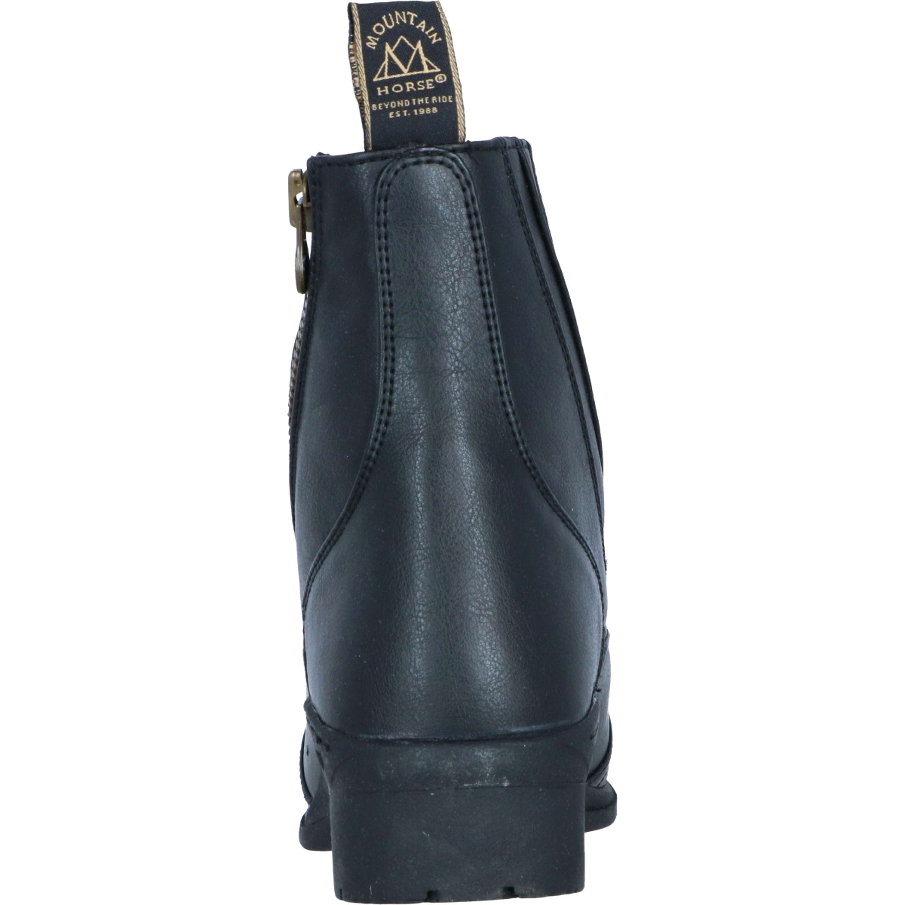 Mountain Horse Jodhpury Veganza Side Zip Paddock Czarny