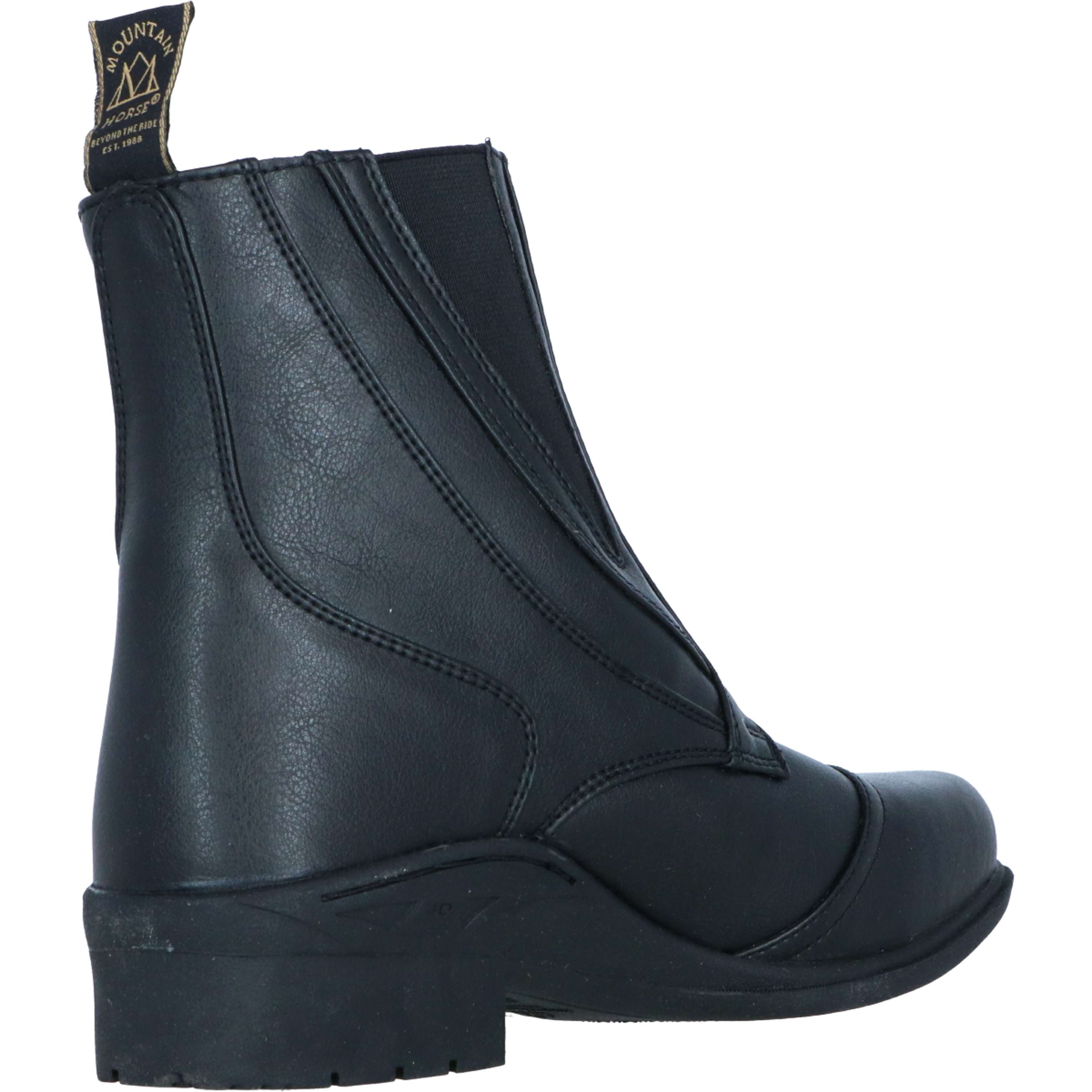 Mountain Horse Jodhpury Veganza Side Zip Paddock Czarny