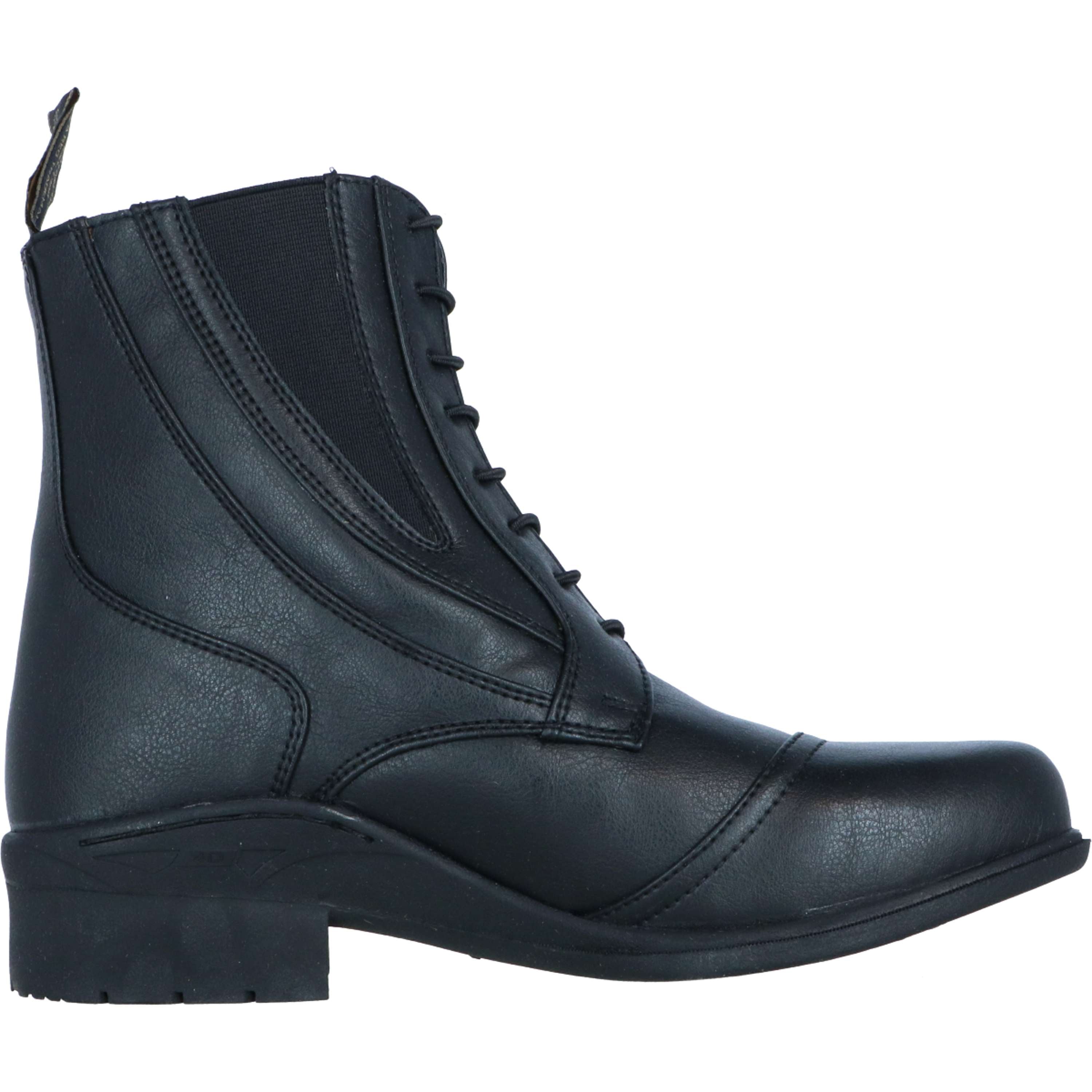 Mountain Horse Jodhpury Veganza Side Zip Paddock Czarny