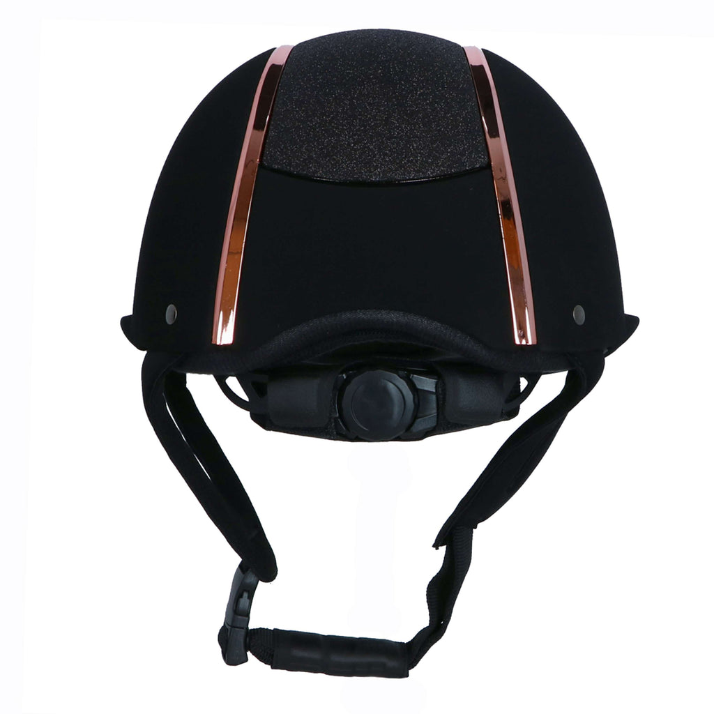 Lami-Cell Kask Jeździecki Artemis Czarny/Różowozłoty