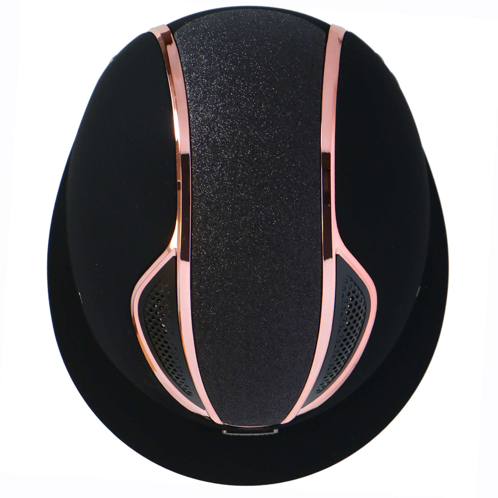 Lami-Cell Kask Jeździecki Artemis Czarny/Różowozłoty