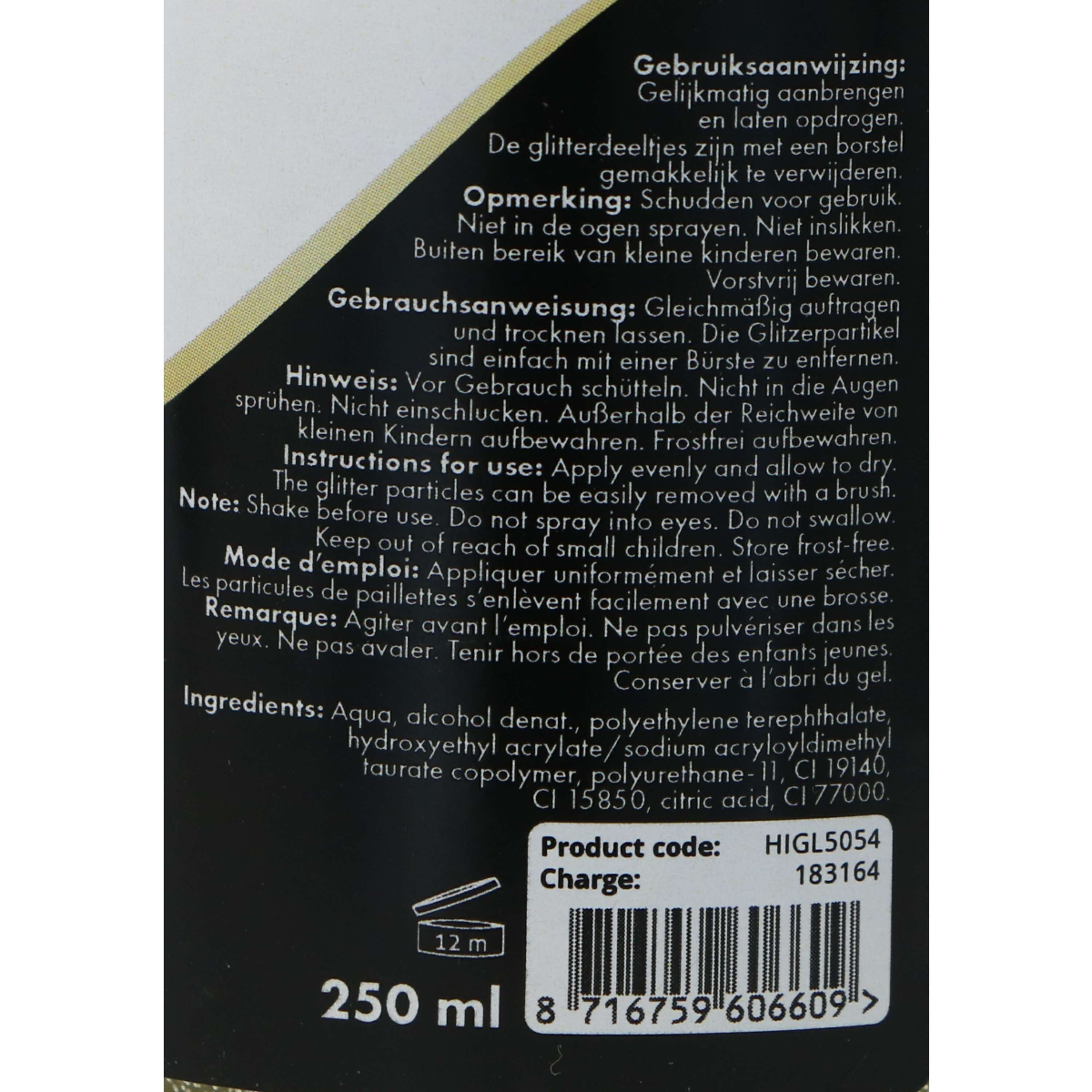 Excellent Brokat Spray Hi Gloss Złoty