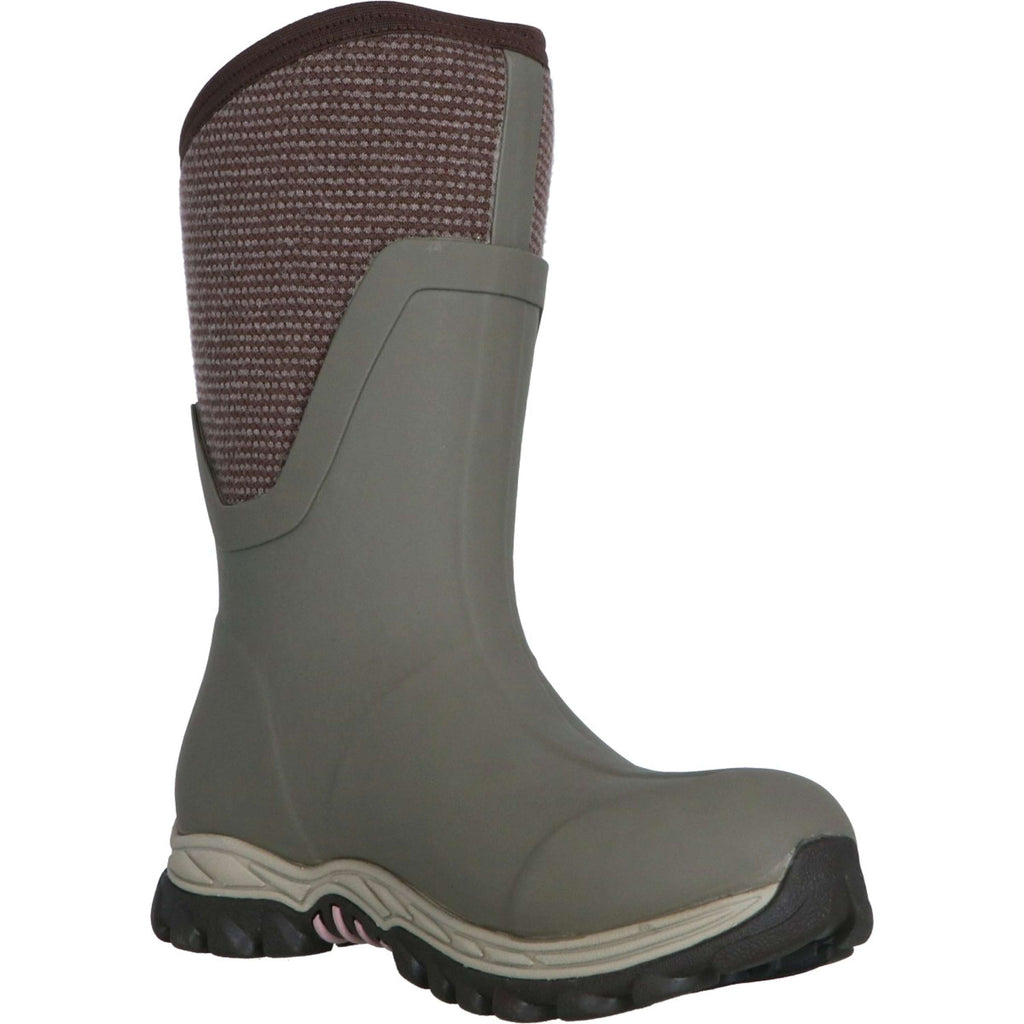 Damskie buty Muck Boot Arctic Sport II Mid w kolorze taupe/czekoladowym