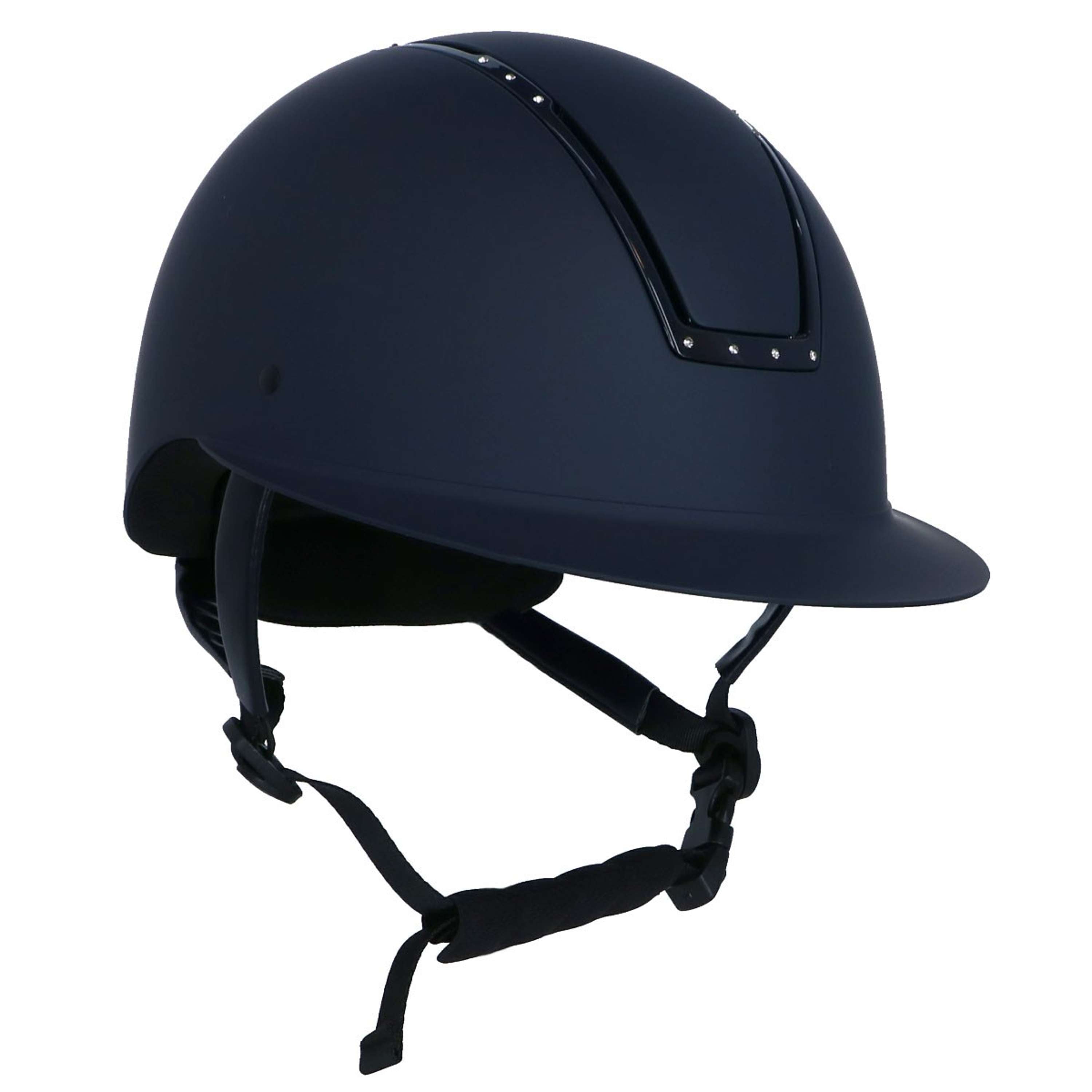 HKM Kask Jeździecki Lady Shield Diamond Ciemnoniebieski