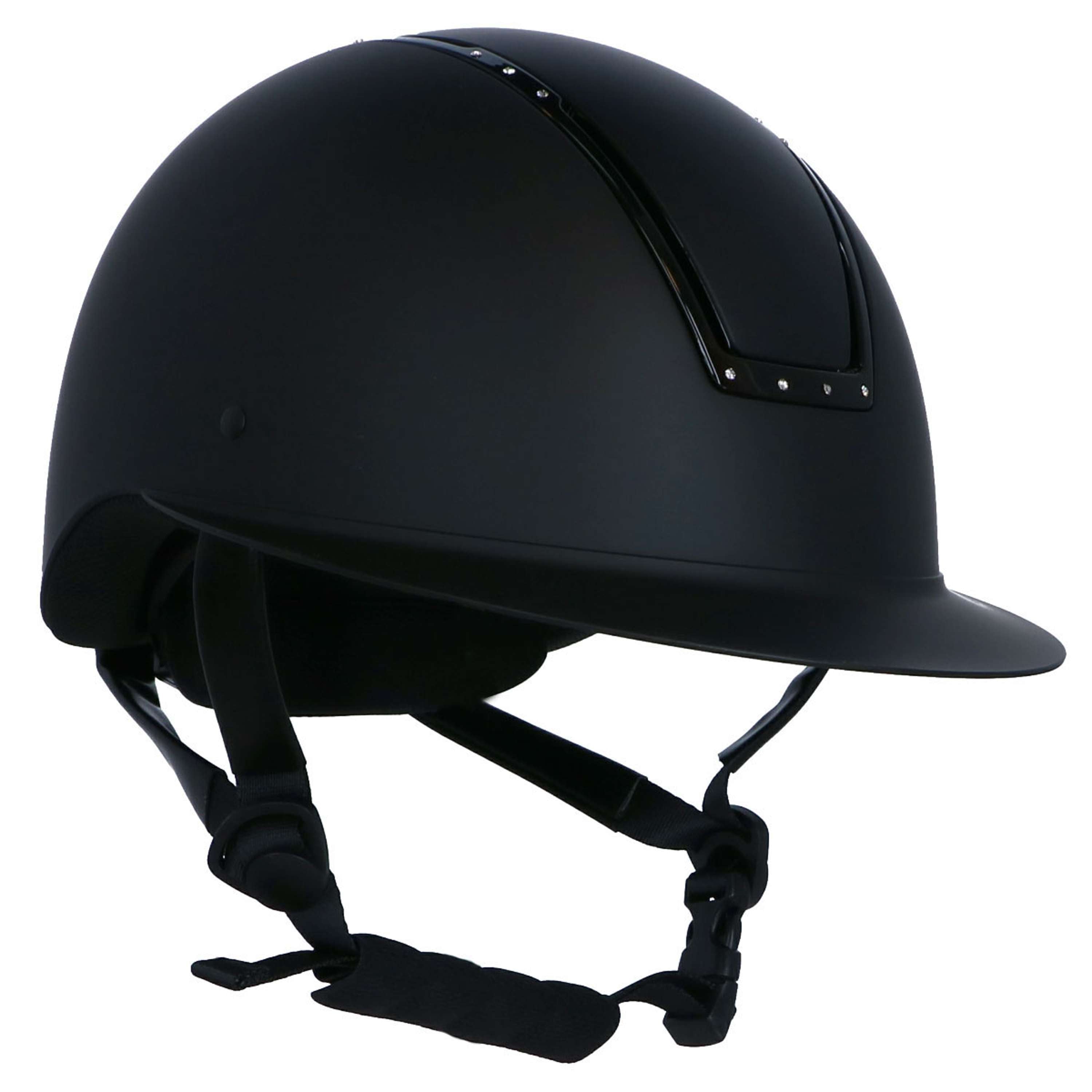 HKM Kask Jeździecki Lady Shield Diamond Czarny