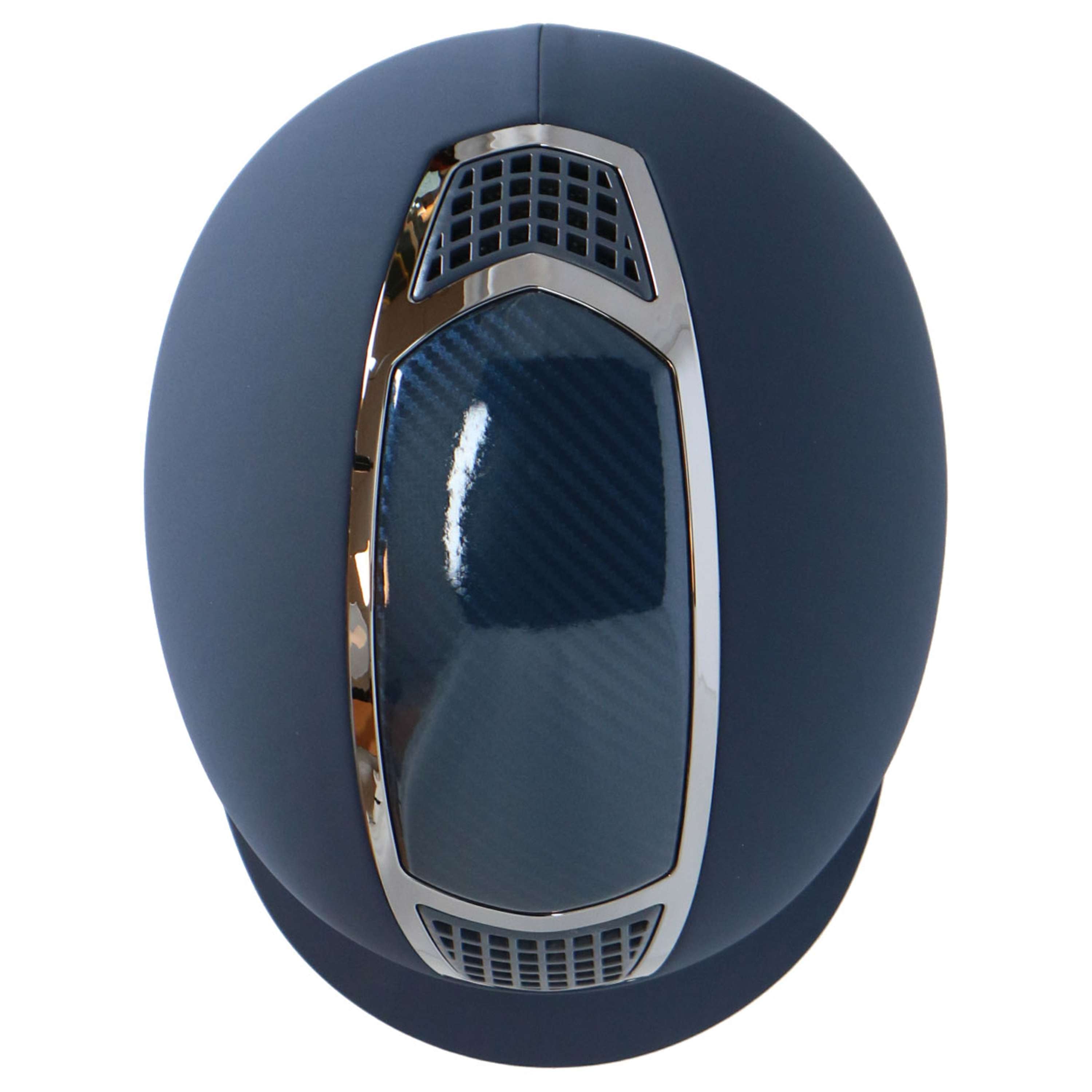 HKM Kask Jeździecki Carbon Professional Ciemnoniebieski