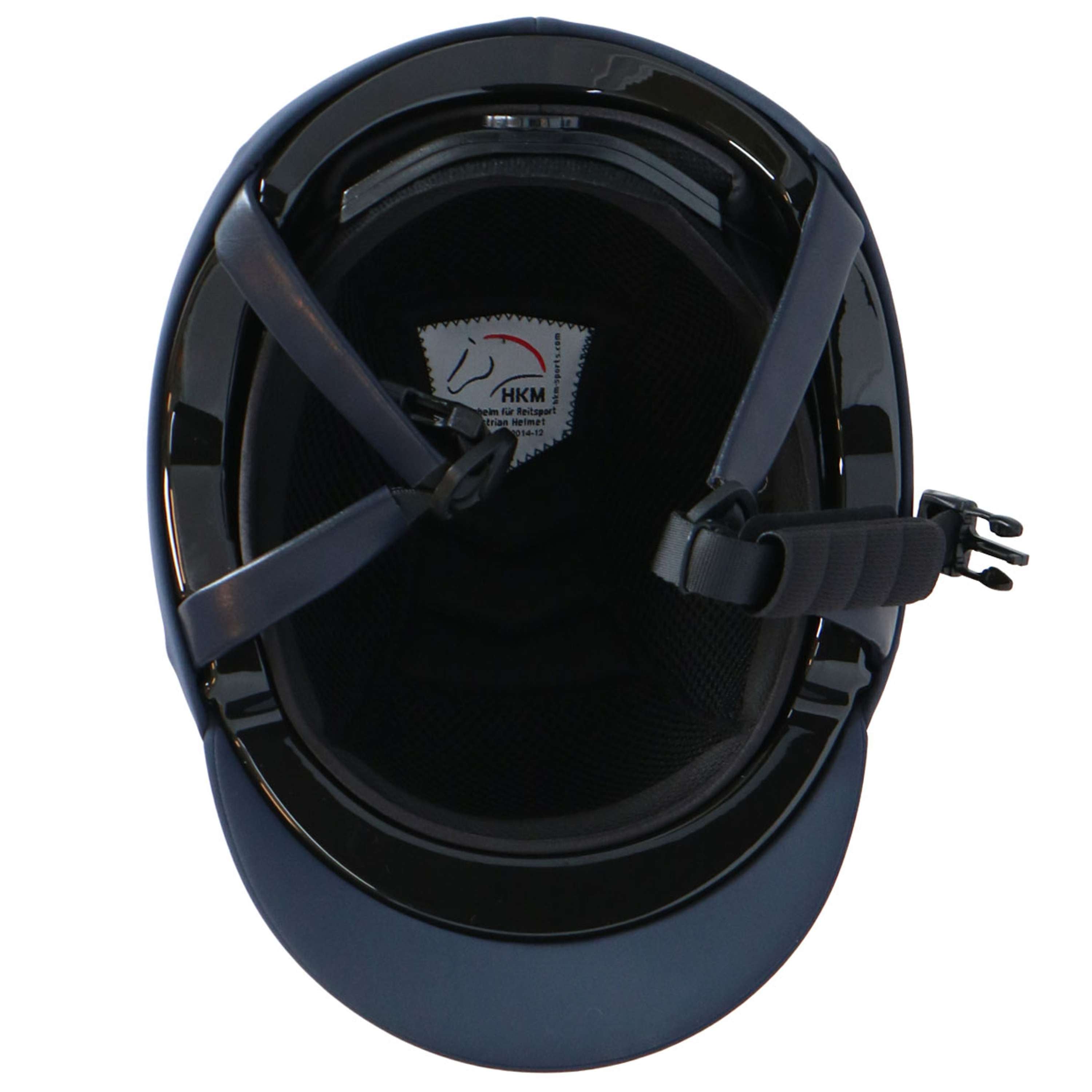 HKM Kask Jeździecki Carbon Professional Ciemnoniebieski