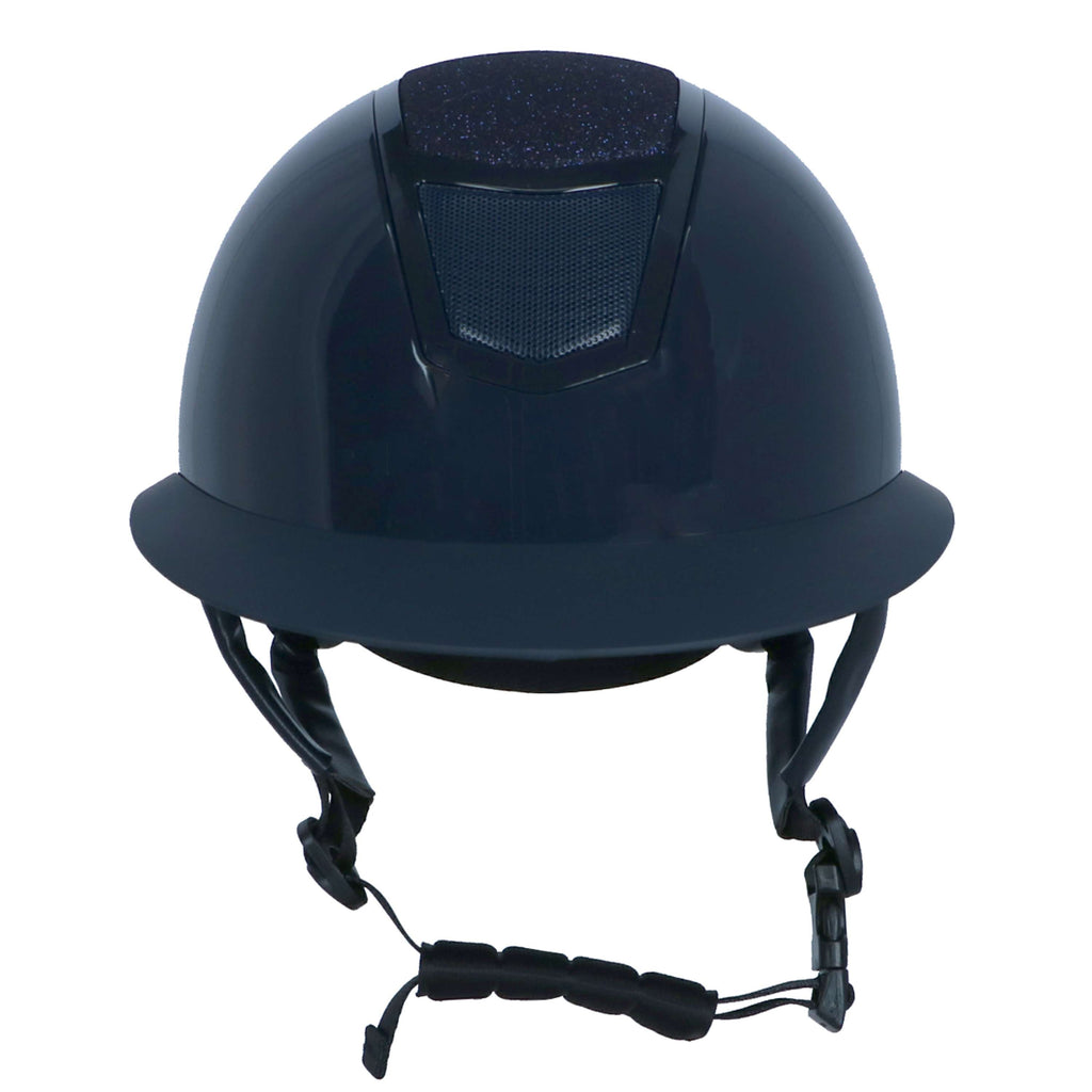 HKM Kask jeździecki Shiny Diamond ciemnoniebieski