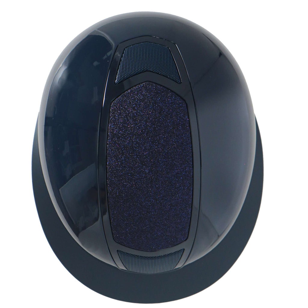 HKM Kask jeździecki Shiny Diamond ciemnoniebieski