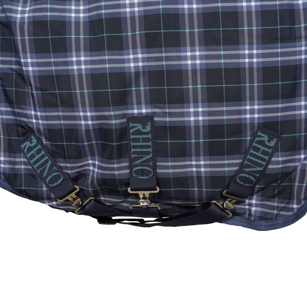 Derka Rhino Plus Turnout Heavy Varilayer 450g Navy Check/Indigo