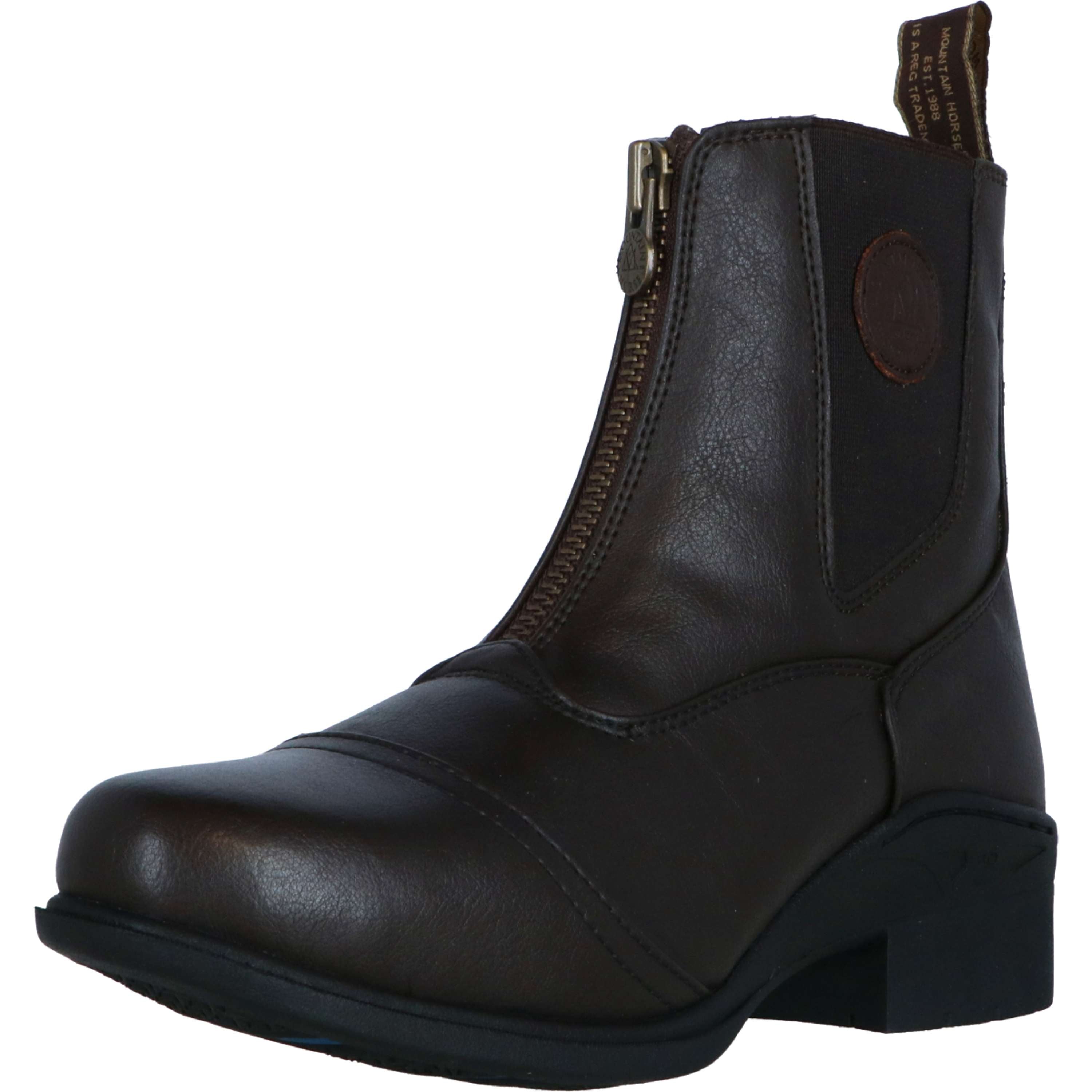 Mountain Horse Jodhpury Veganza Zip Paddock Brązowy