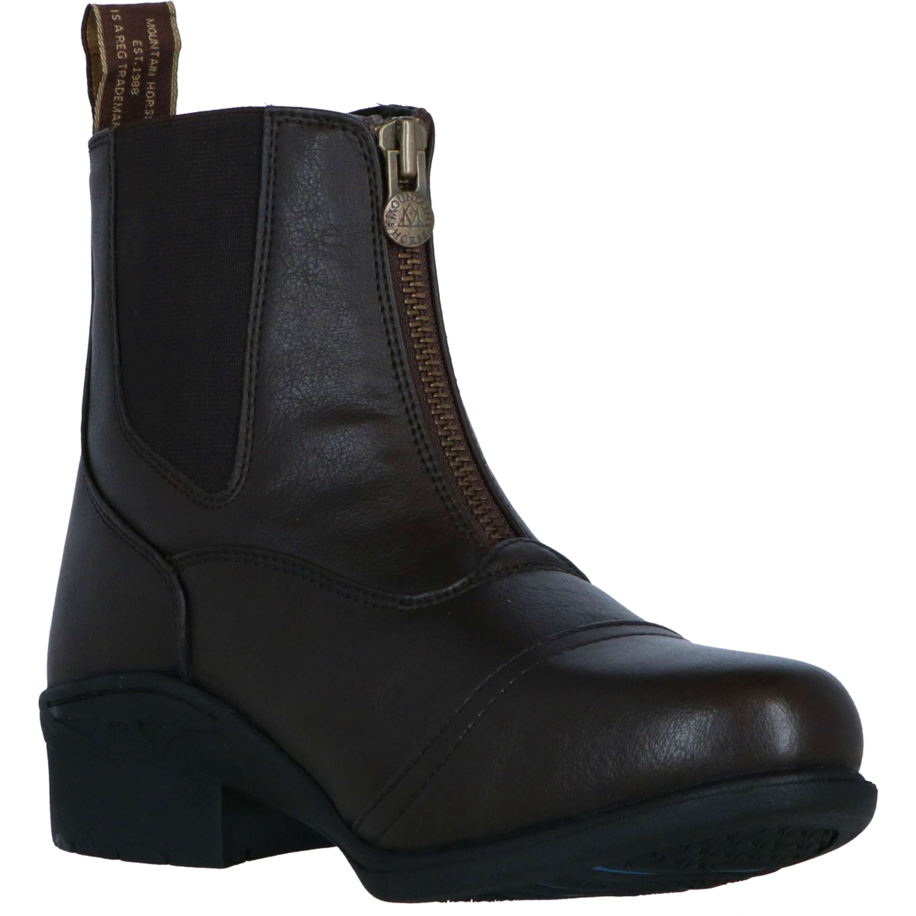 Mountain Horse Jodhpury Veganza Zip Paddock Brązowy