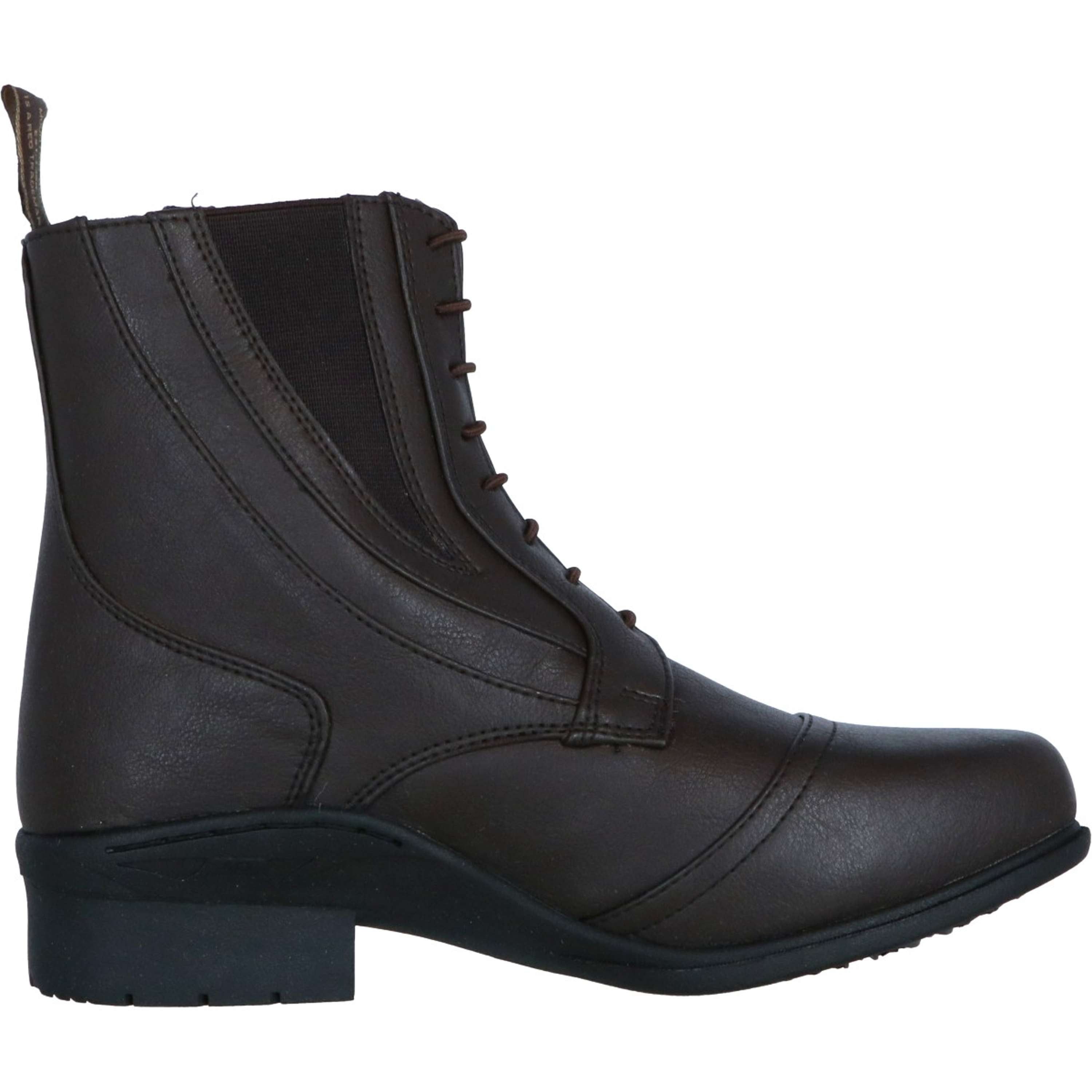 Mountain Horse Jodhpury Veganza Side Zip Paddock Brązowy