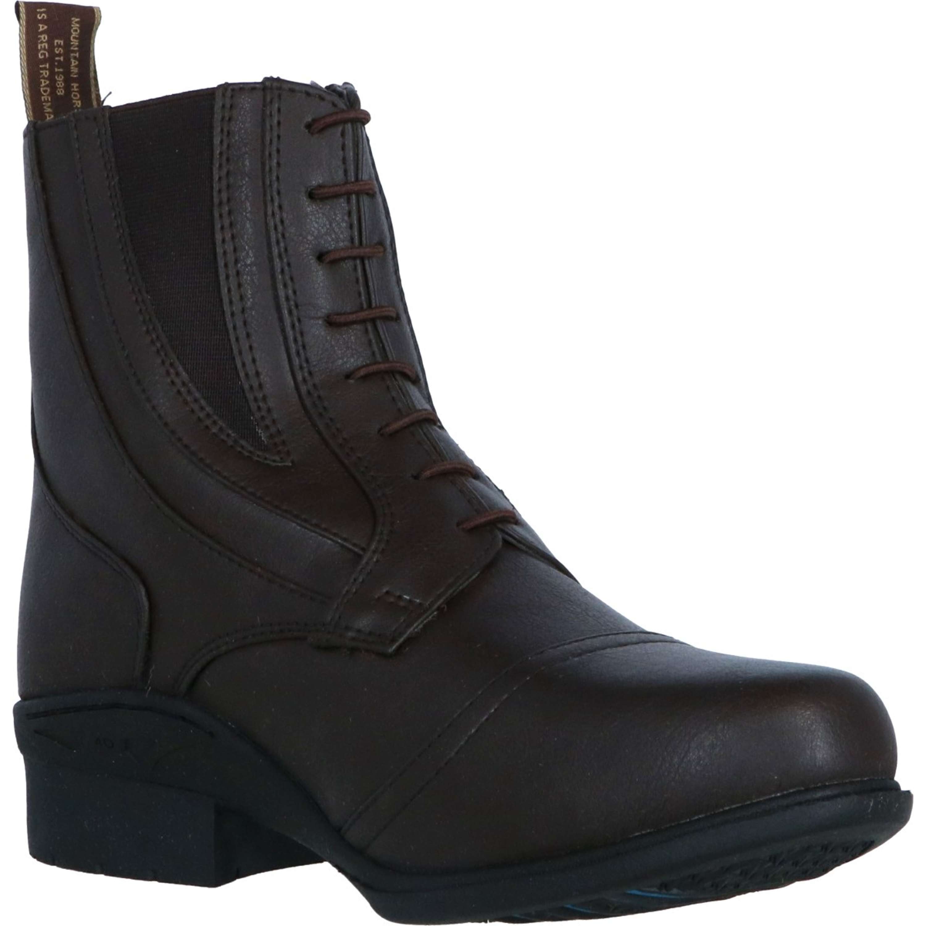 Mountain Horse Jodhpury Veganza Side Zip Paddock Brązowy