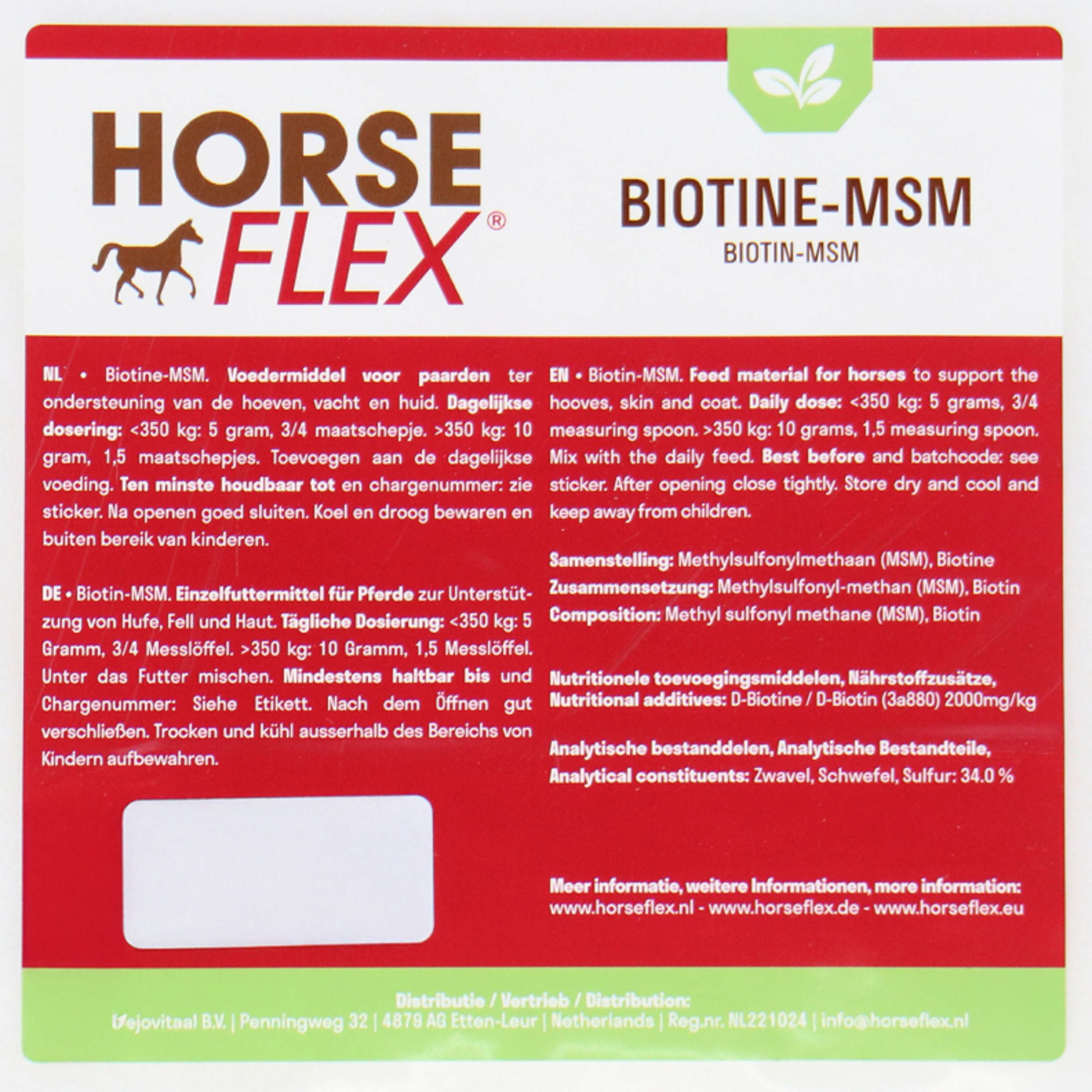 HorseFlex Biotyna MSM Wkład