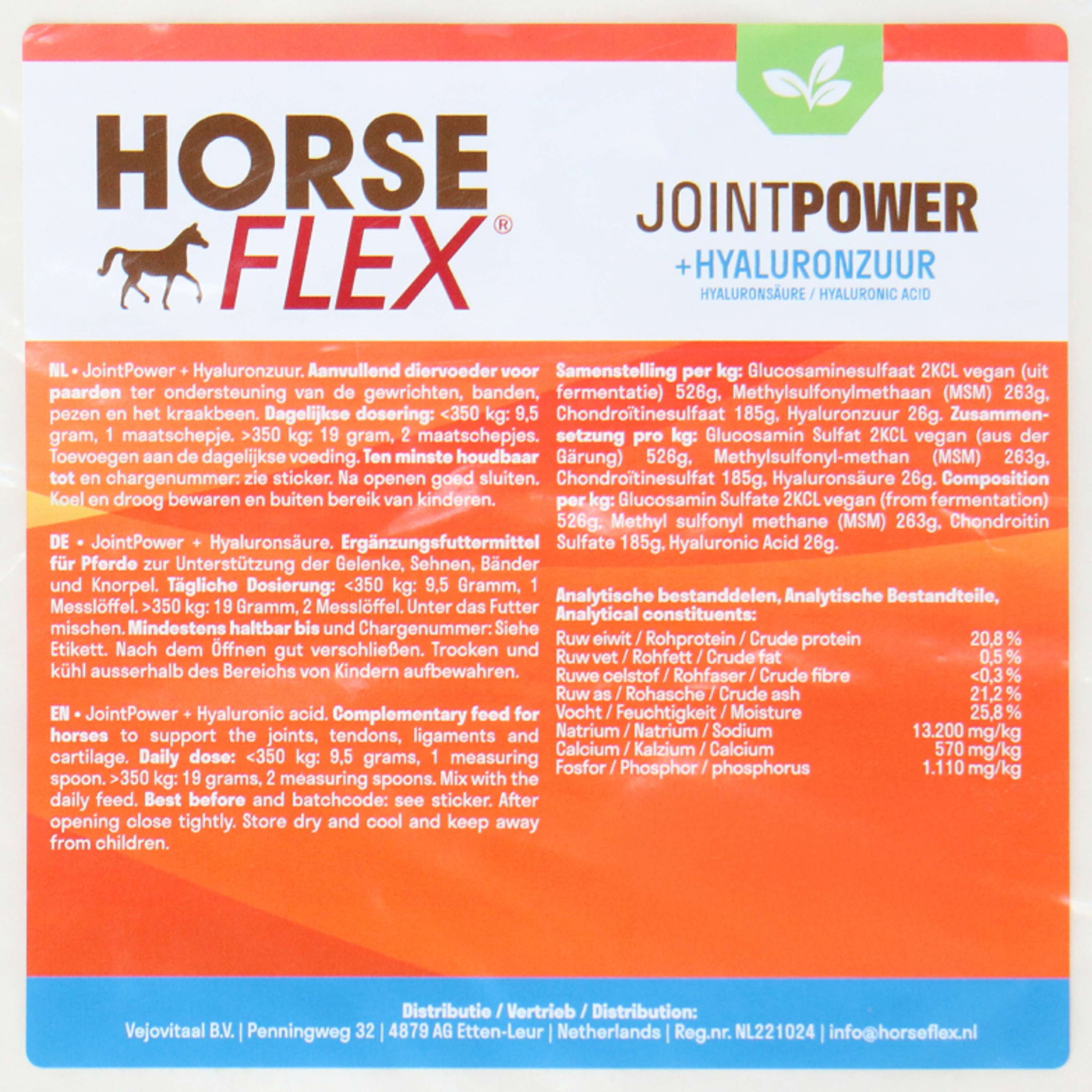 HorseFlex Jointpower + Kwas hialuronowy Wkład
