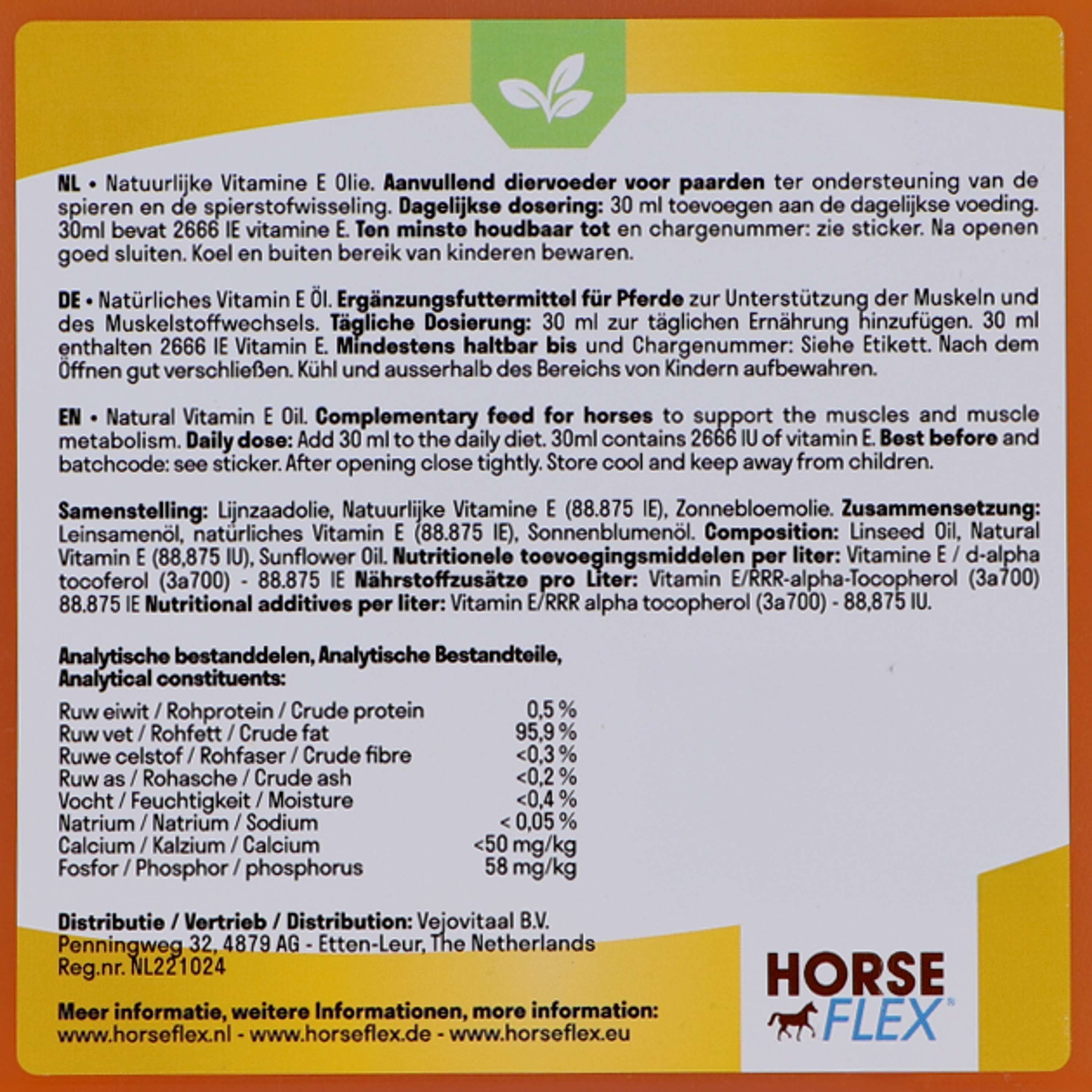 HorseFlex Olej Z Naturalnej Witaminy E