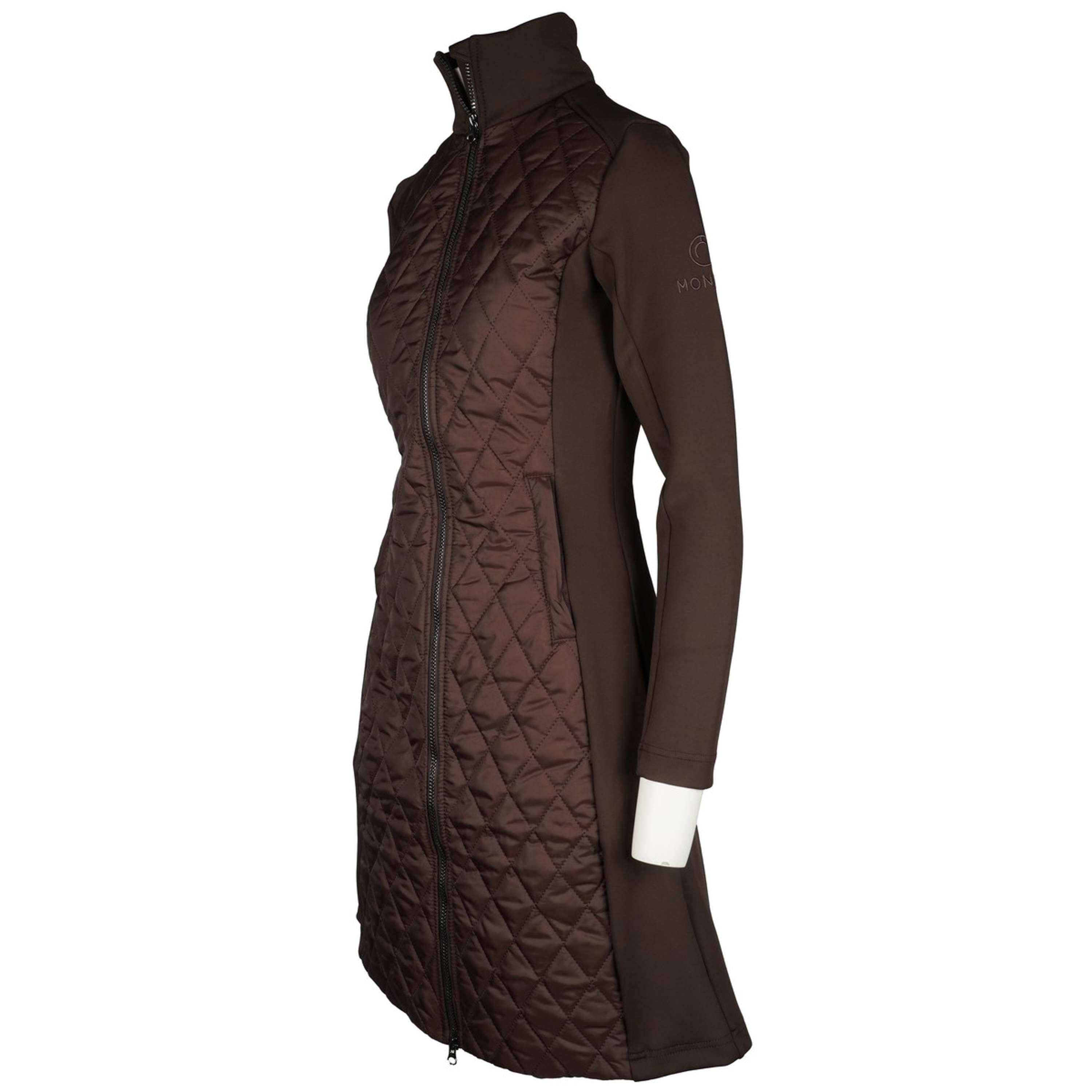 Montar Kurtka MoQuinn Quilted Long Brązowy