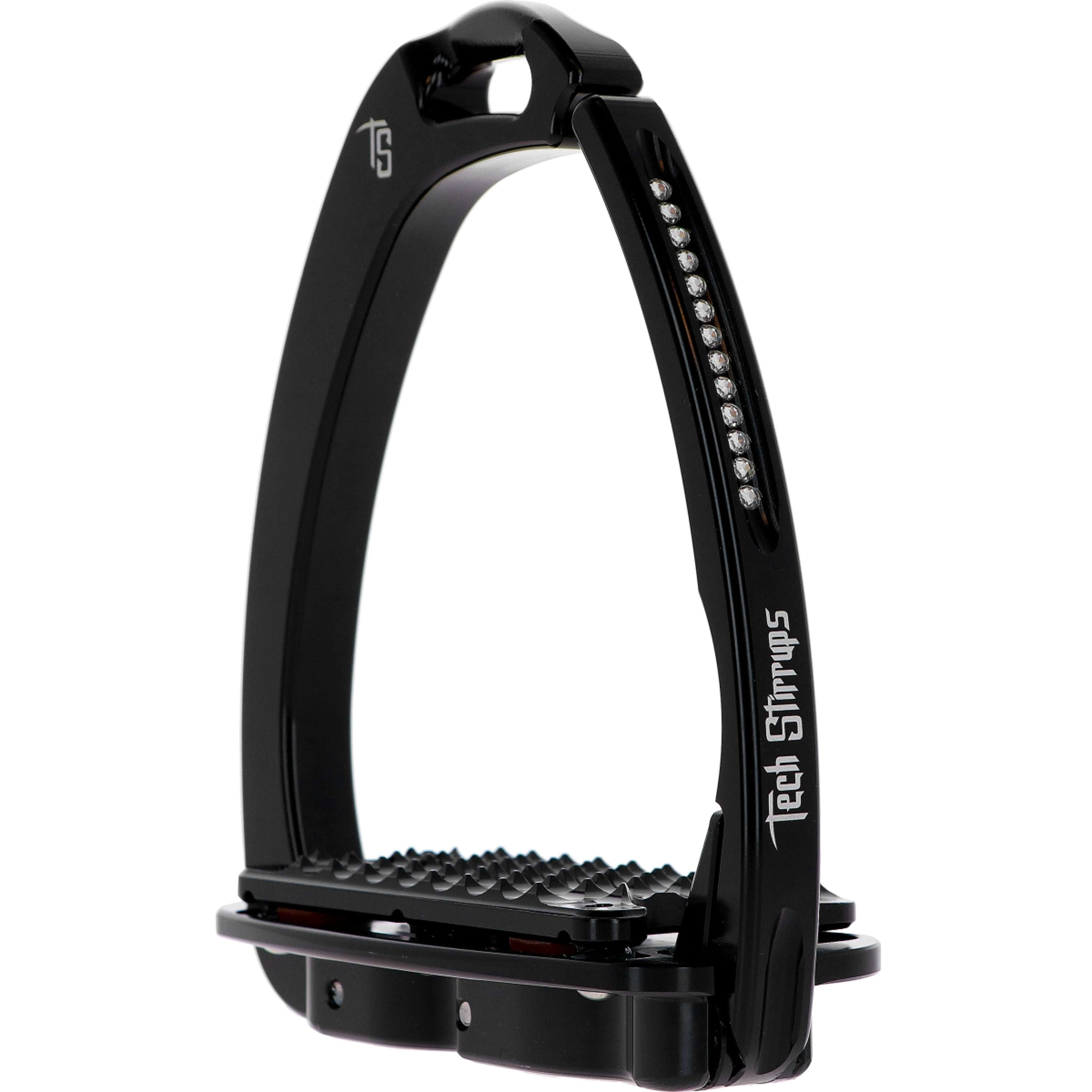 Tech Stirrups Strzemiona Venice Plus Swarovski Ujeżdżeniowe Czarne/Czarne