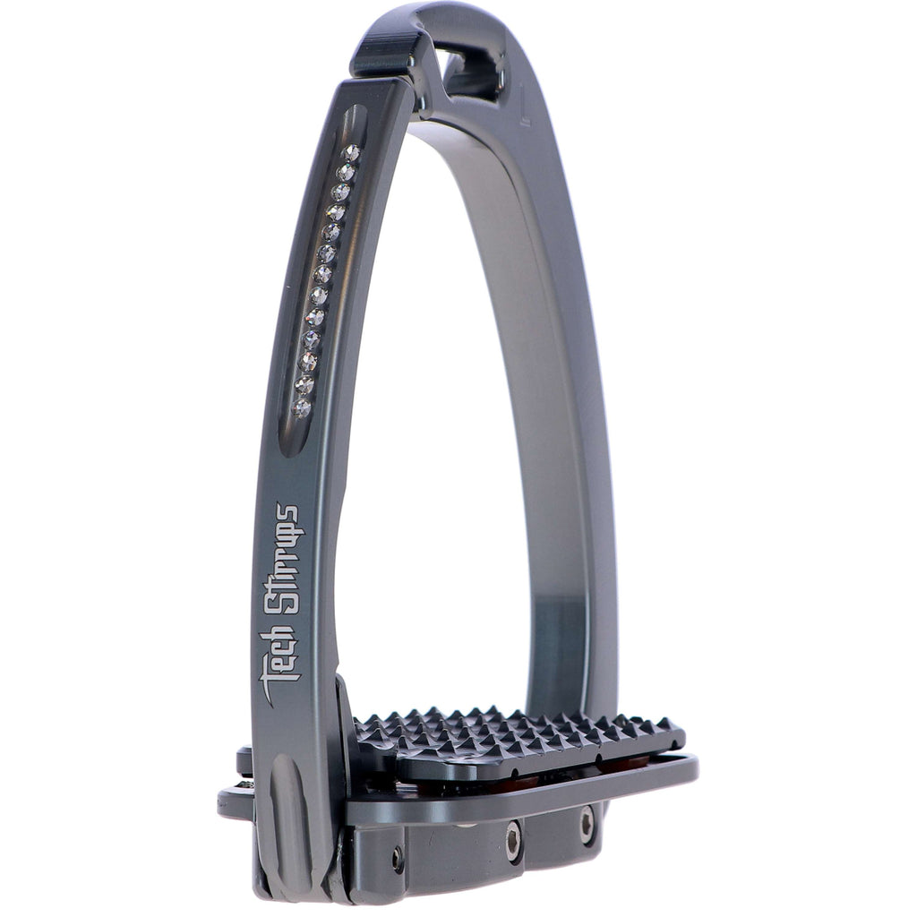 Tech Stirrups Strzemiona Venice Plus Swarovski Ujeżdżenie Tytanowy