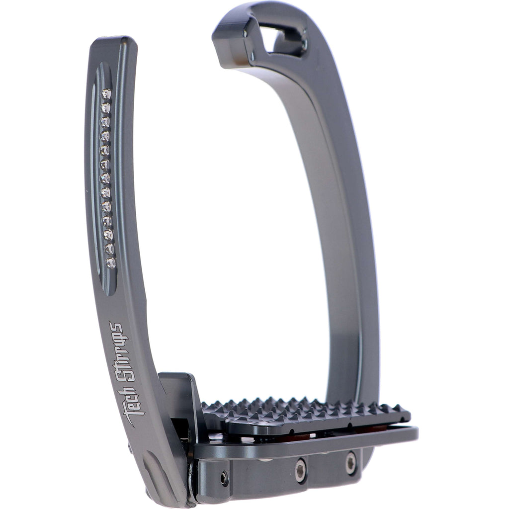 Tech Stirrups Strzemiona Venice Plus Swarovski Ujeżdżenie Tytanowy