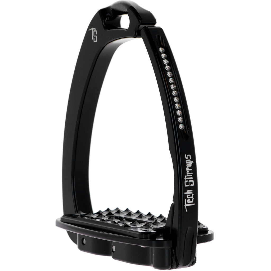 Tech Stirrups Strzemiona Venice Sloped Evo Swarovski Czarny/Czarny