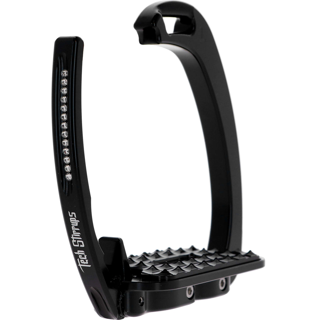 Tech Stirrups Strzemiona Venice Sloped Evo Swarovski Czarny/Czarny