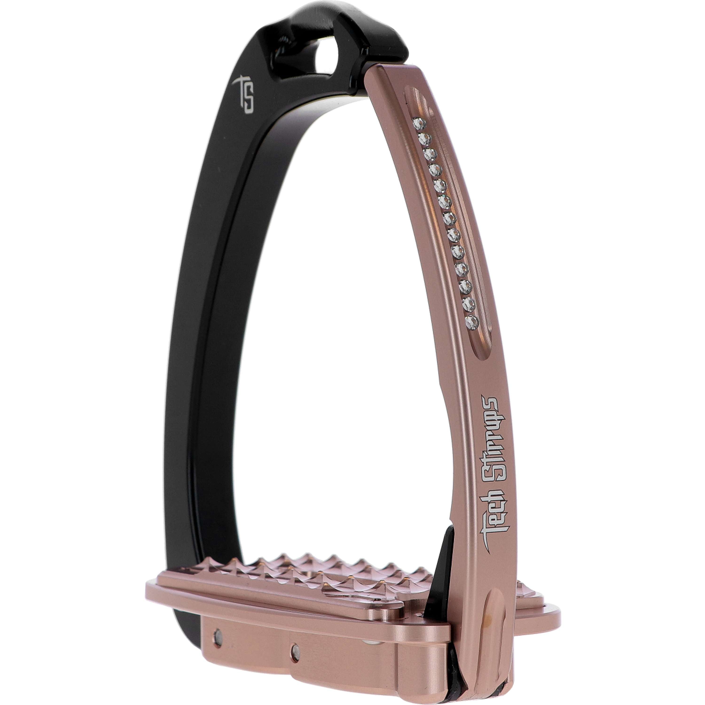 Tech Stirrups Strzemiona Venice Sloped Evo Swarovski Czarny/Różowozłoty