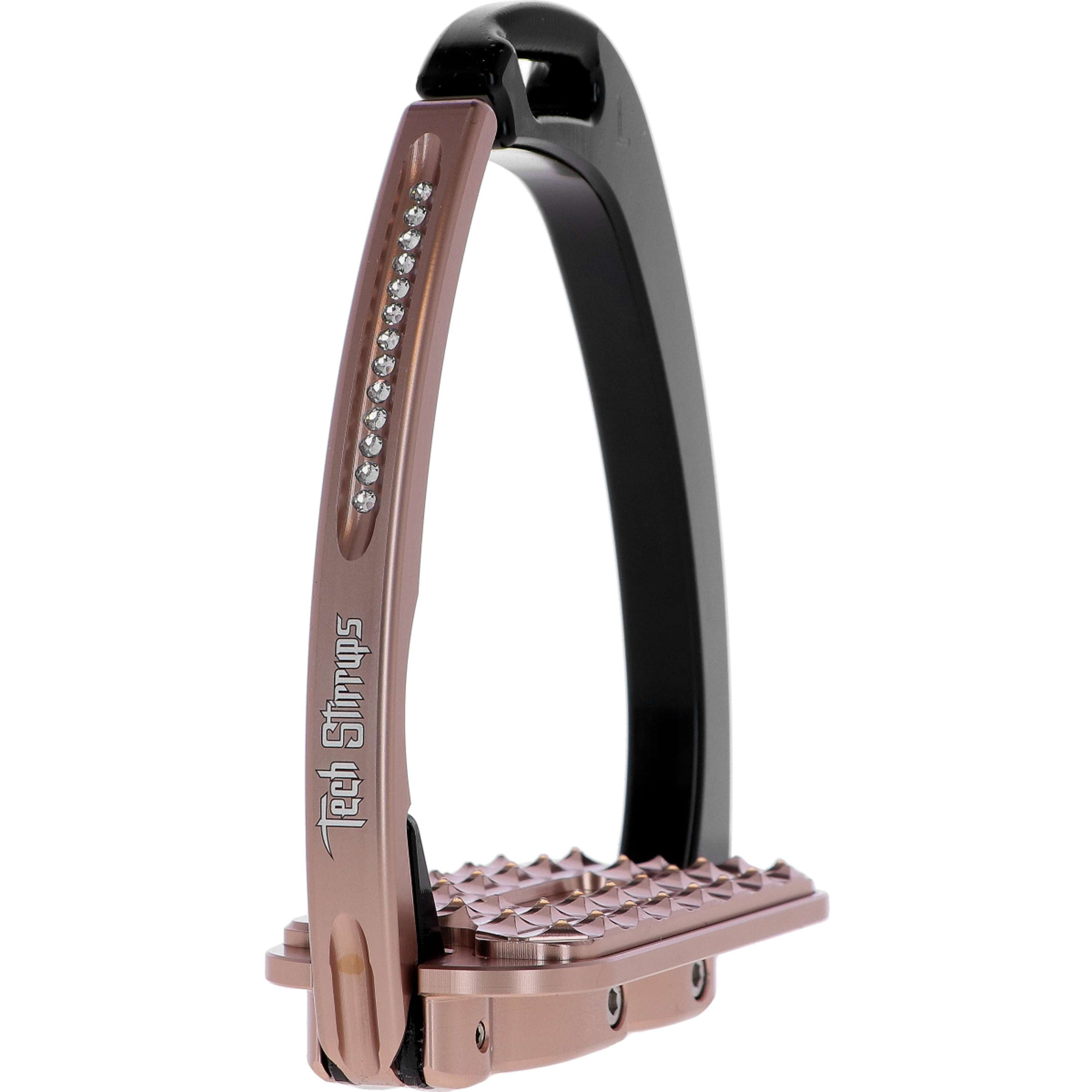 Tech Stirrups Strzemiona Venice Sloped Evo Swarovski Czarny/Różowozłoty