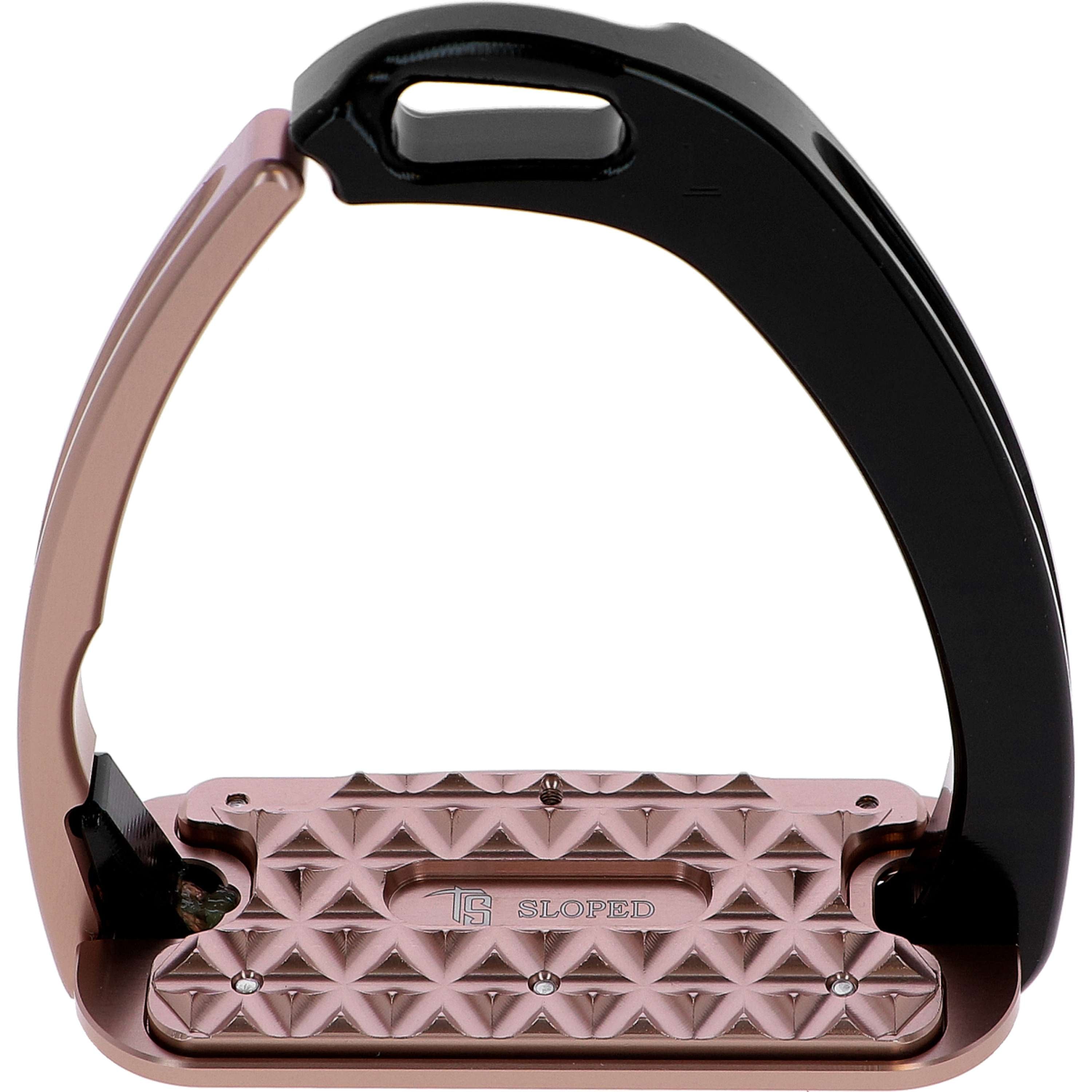 Tech Stirrups Strzemiona Venice Sloped Evo Swarovski Czarny/Różowozłoty