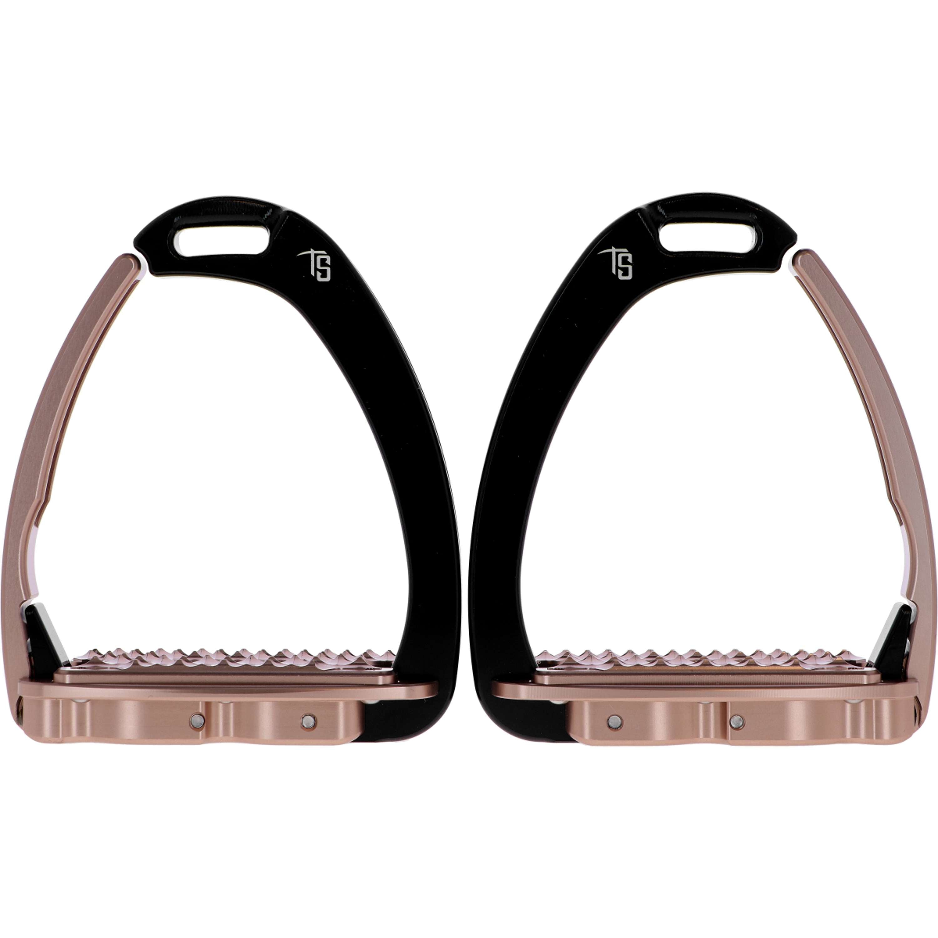 Tech Stirrups Strzemiona Venice Sloped Evo Swarovski Czarny/Różowozłoty