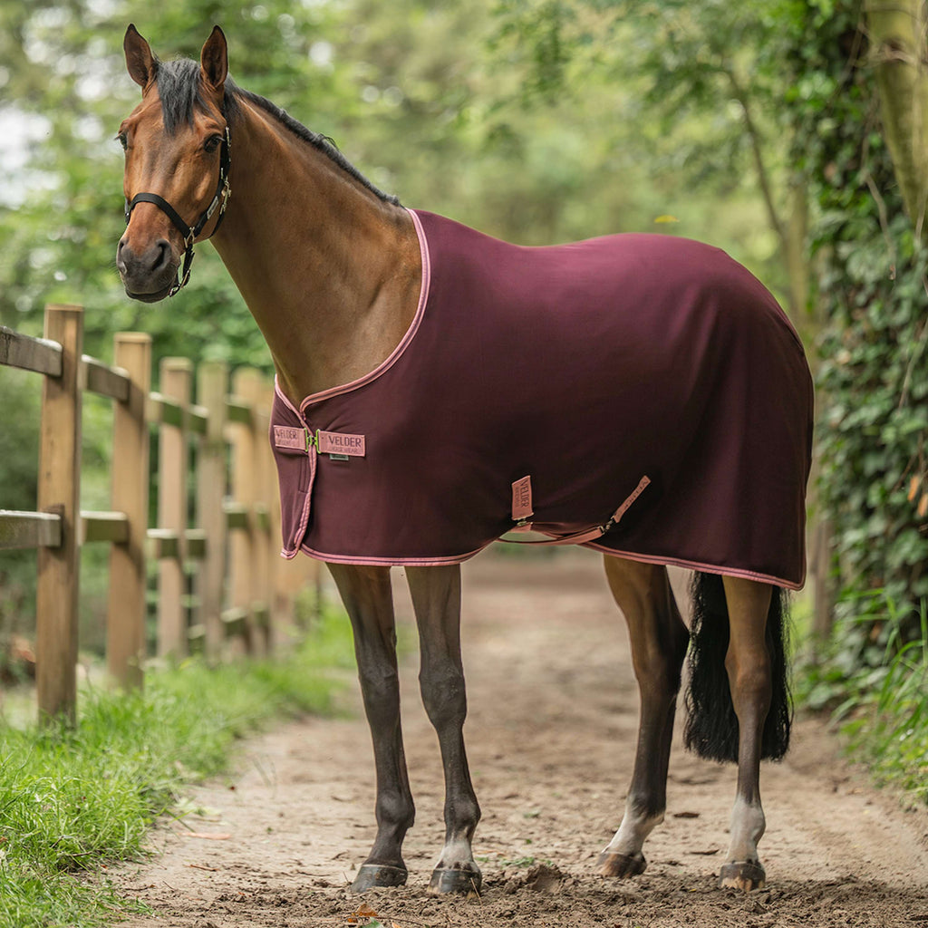 Derka chłodząca Velder Horsewear Essentials, śliwkowy brąz