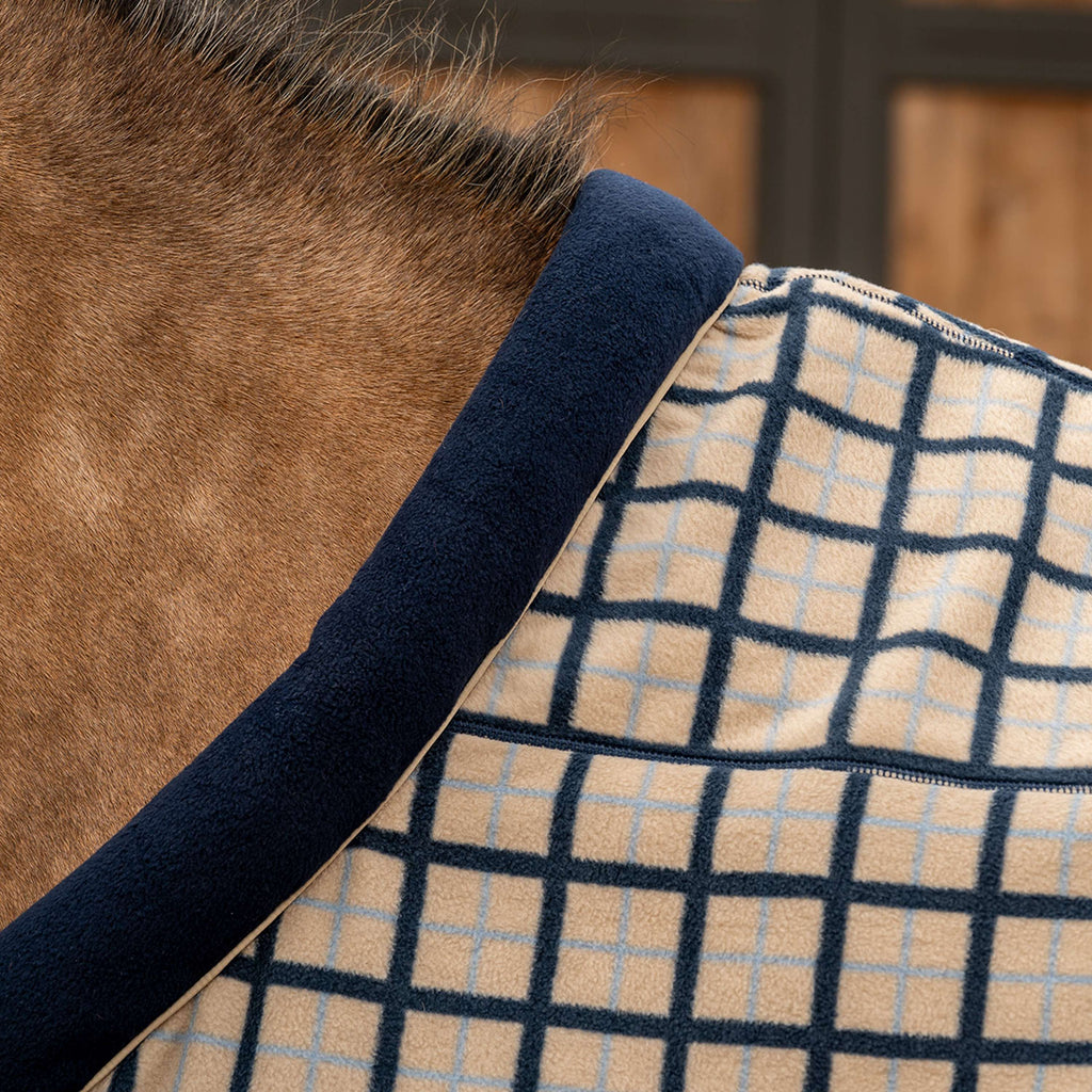 Velder Horsewear Premium Pony Fleece Cooler with Obroża Navy/Check