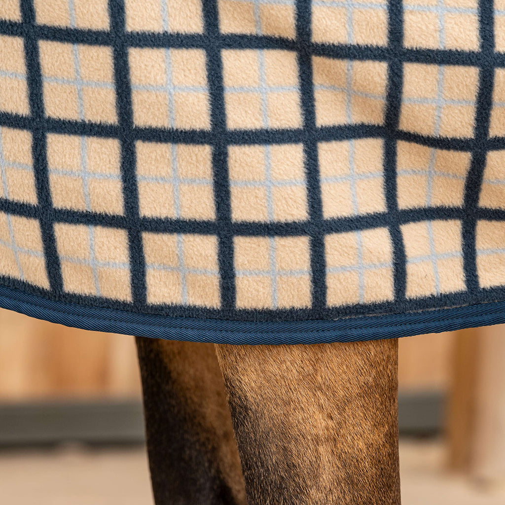 Velder Horsewear Premium Pony Fleece Cooler with Obroża Navy/Check